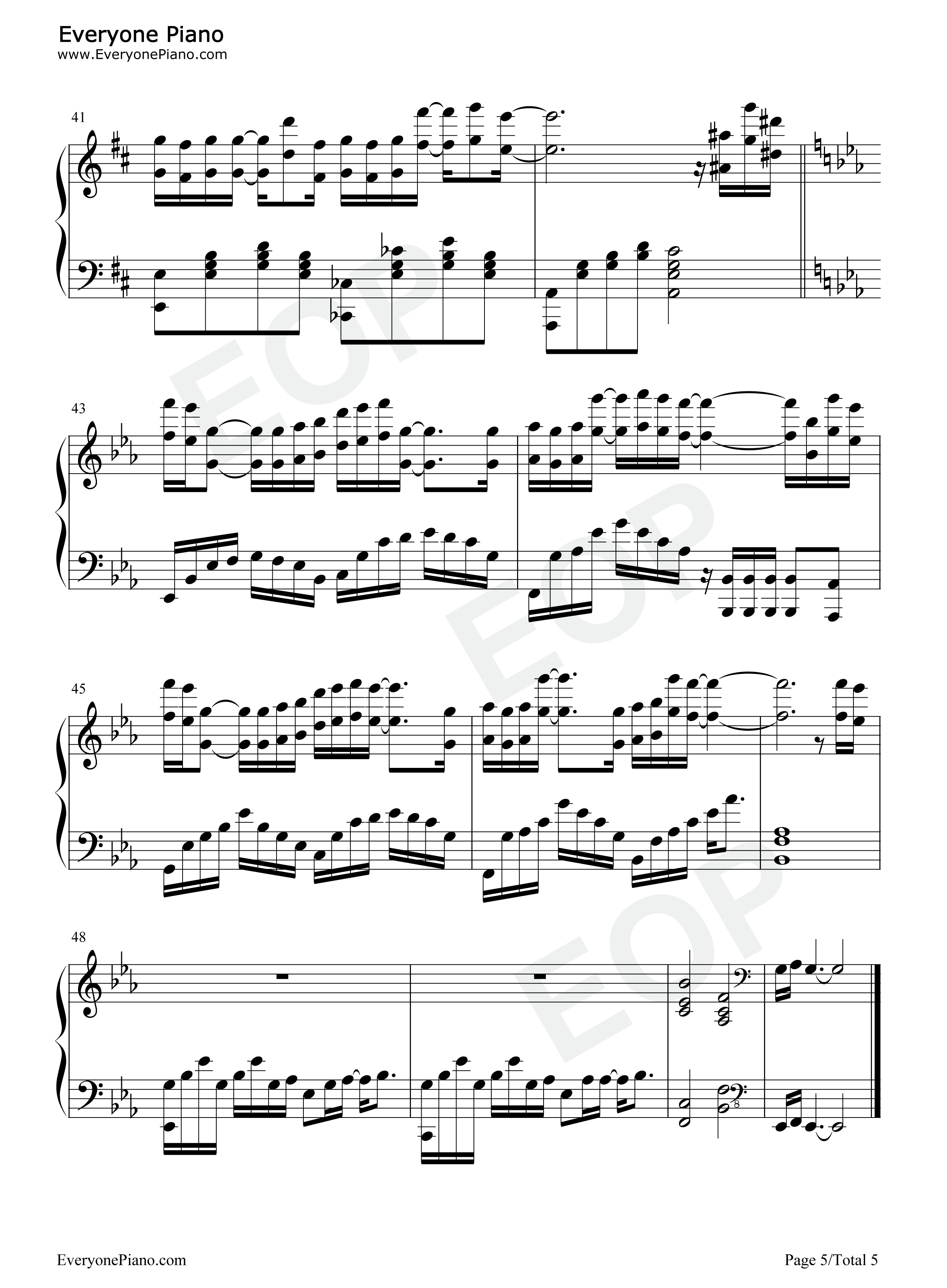 迟迟钢琴谱_薛之谦