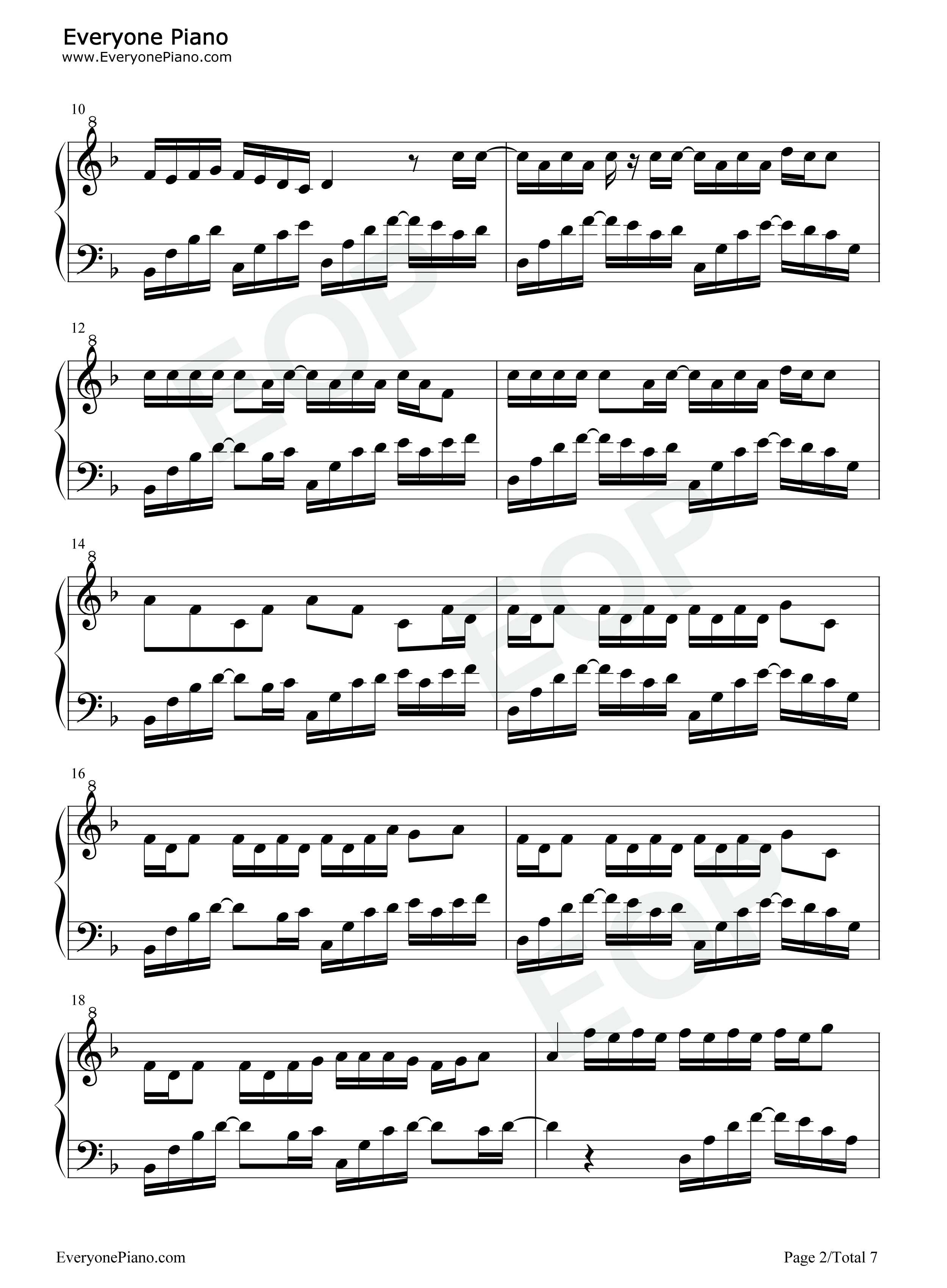 自导自演钢琴谱_周杰伦