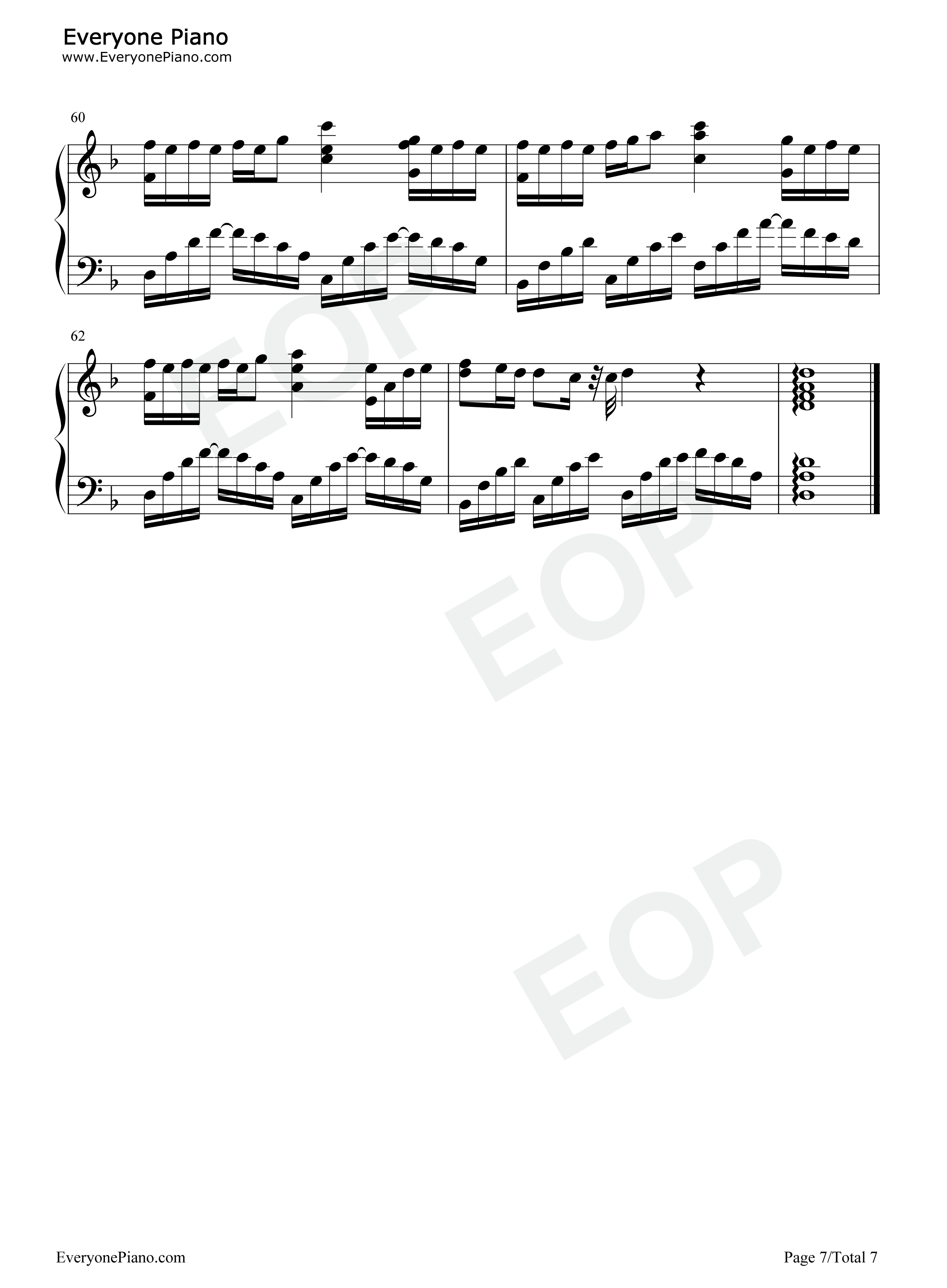 自导自演钢琴谱_周杰伦