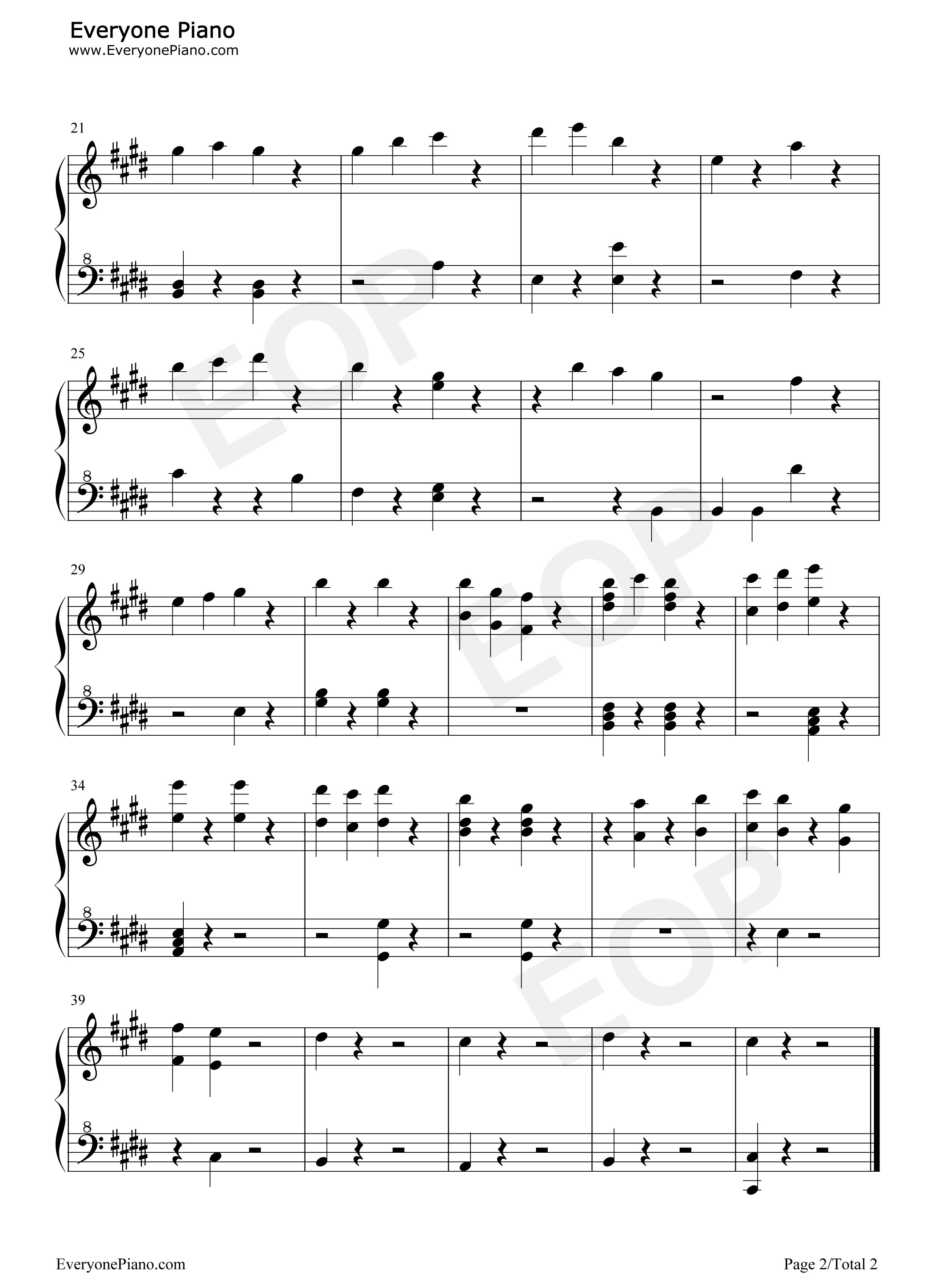 星之原野钢琴谱_陈达飞