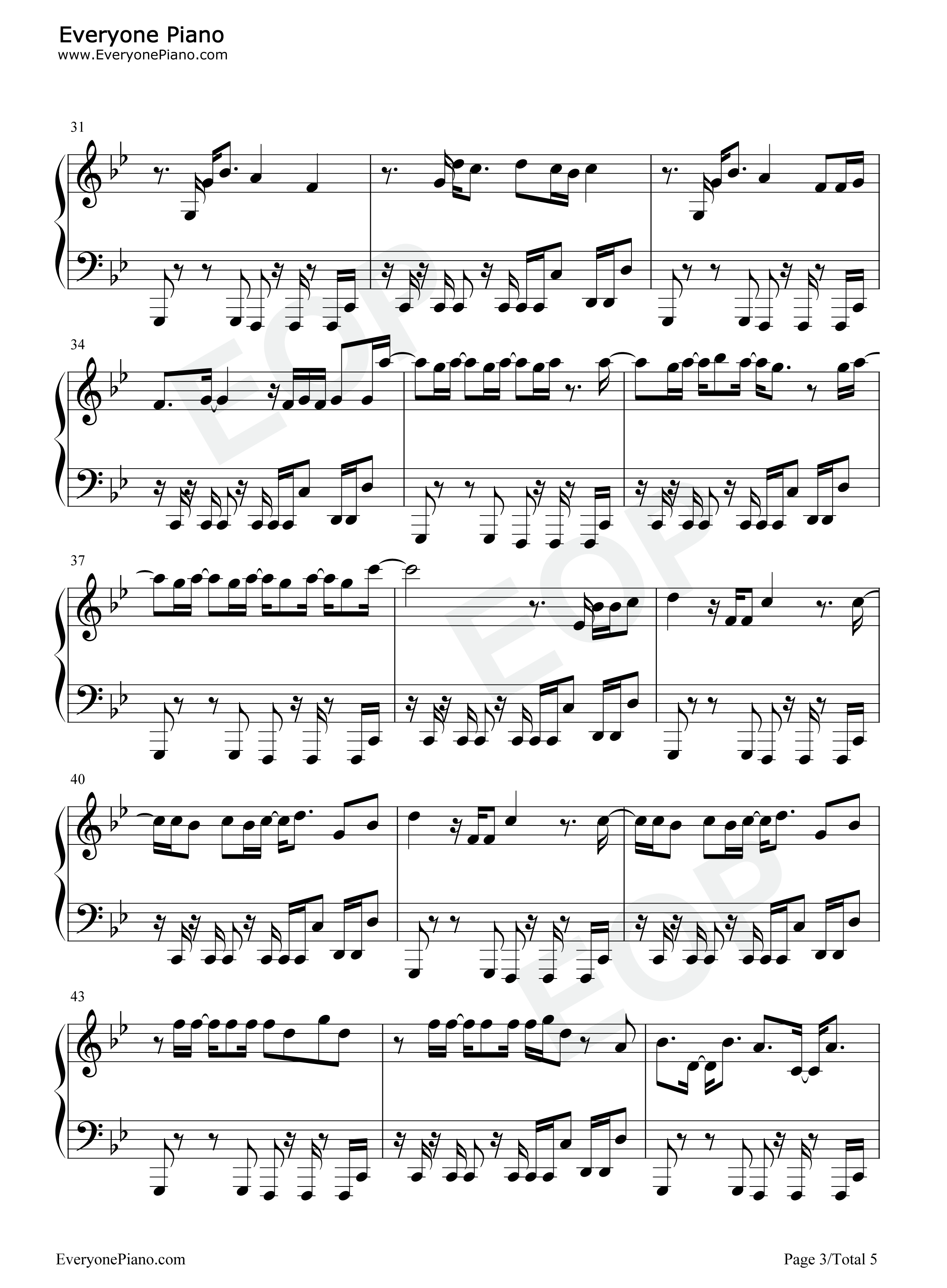 Whos_in_Your_Head钢琴谱_Jonas_Brothers