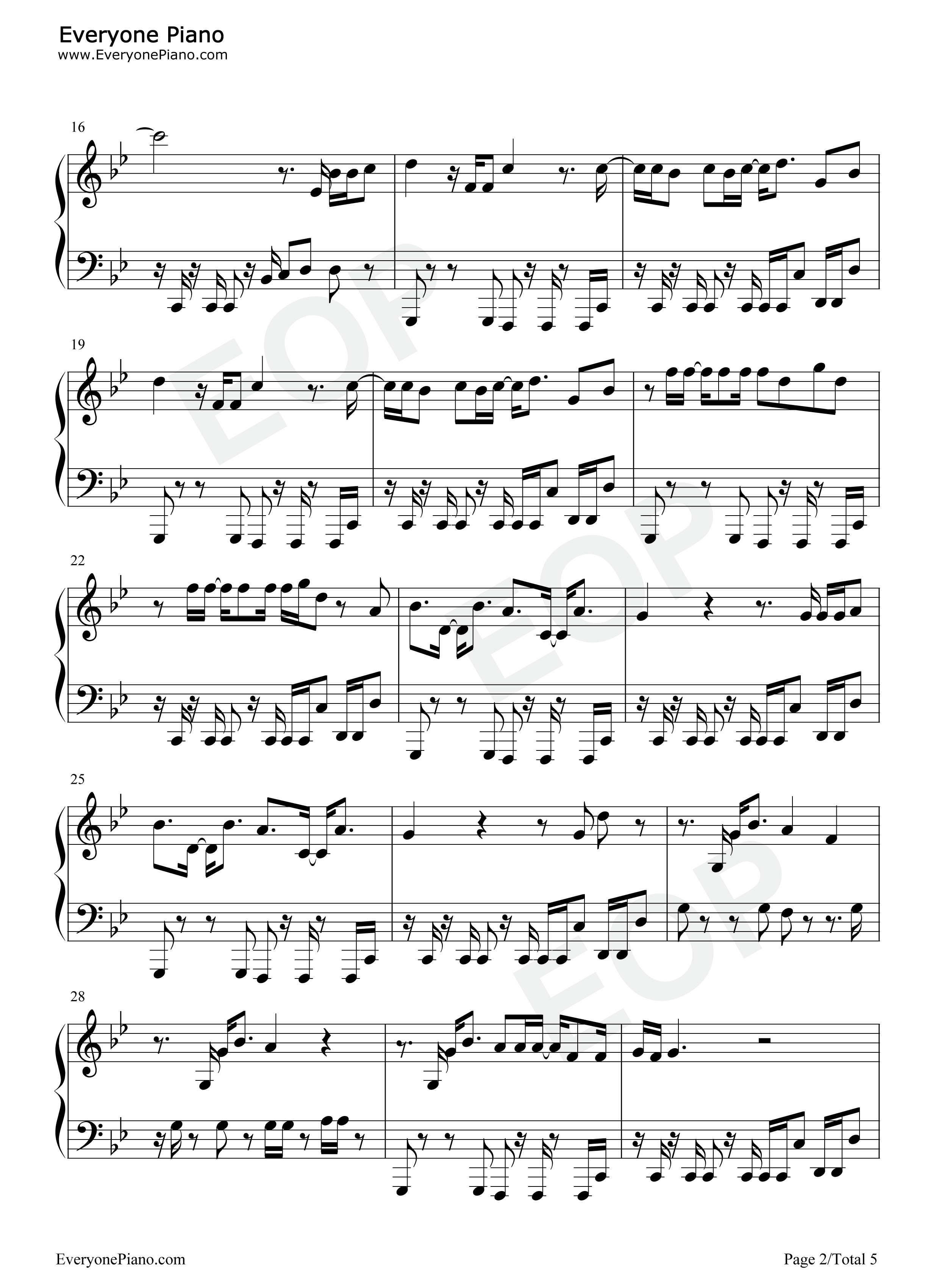 Whos_in_Your_Head钢琴谱_Jonas_Brothers