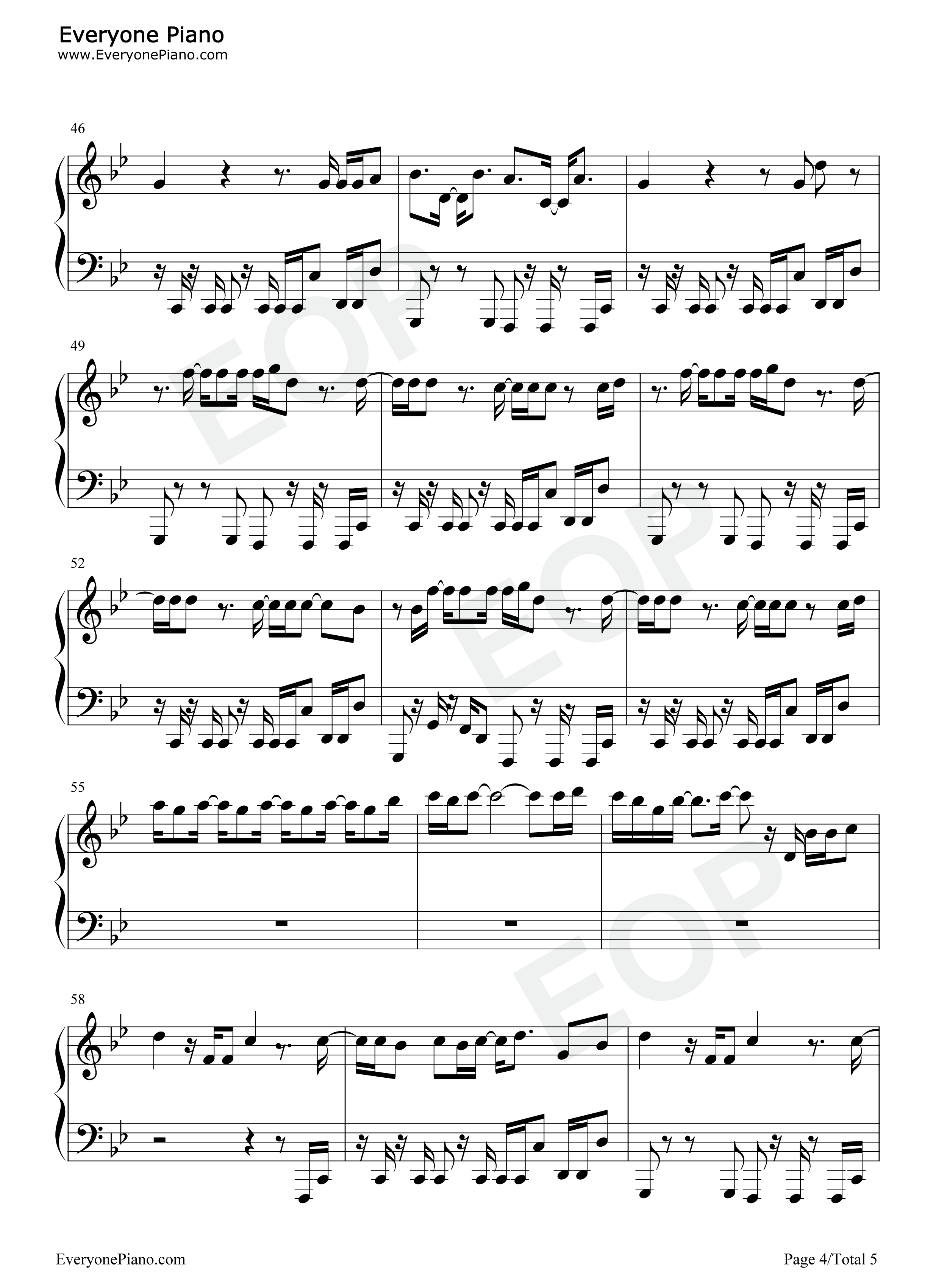 Whos_in_Your_Head钢琴谱_Jonas_Brothers