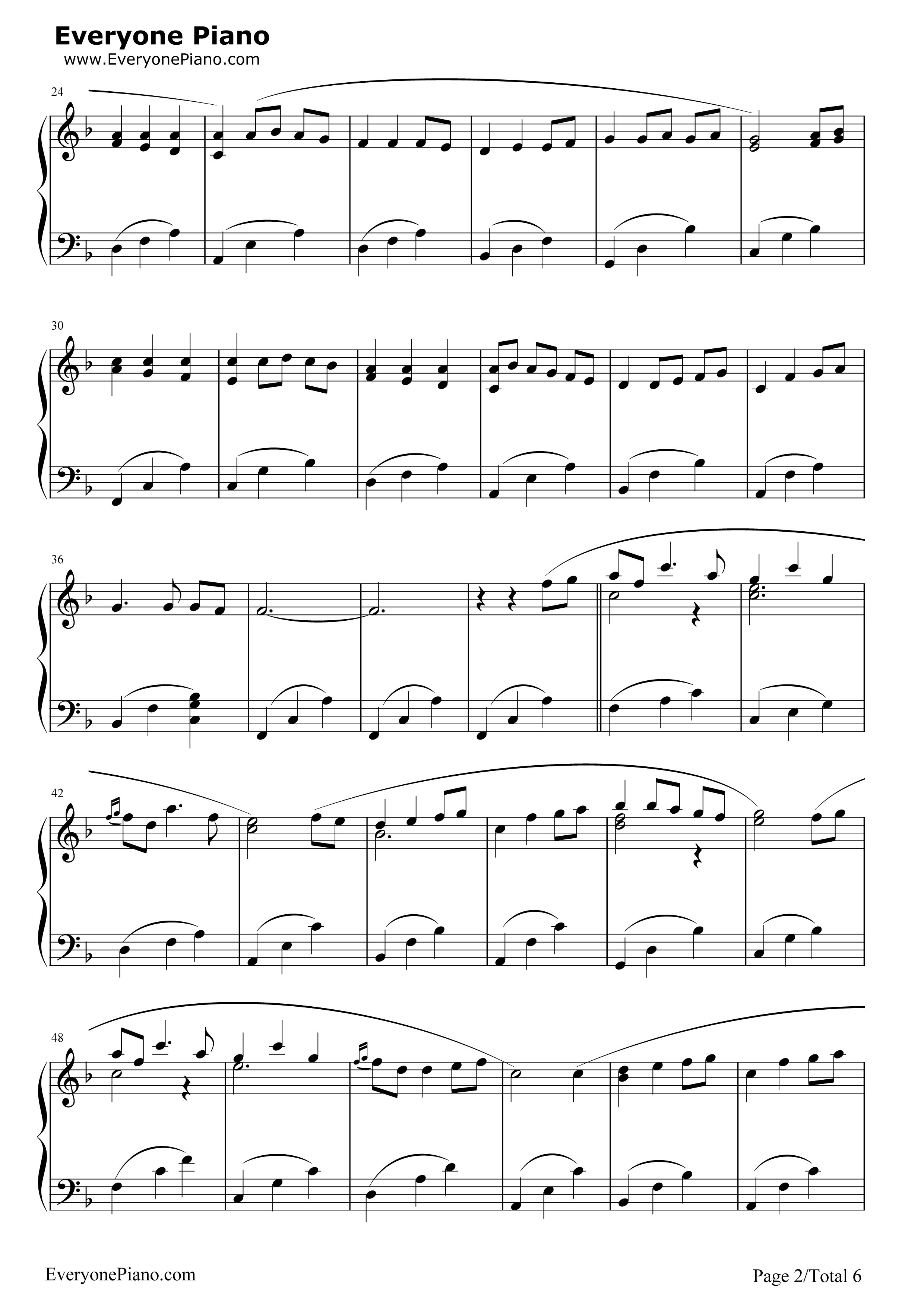 Always_with_Me钢琴谱_久石让_宫崎骏