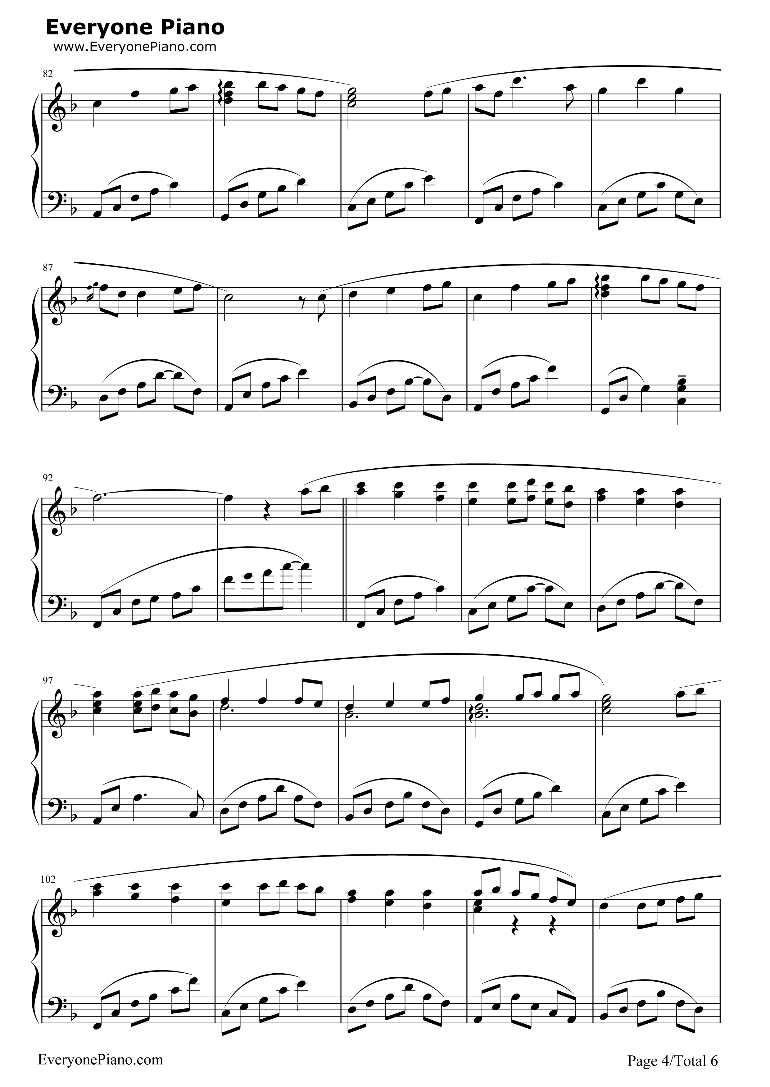 Always_with_Me钢琴谱_久石让_宫崎骏