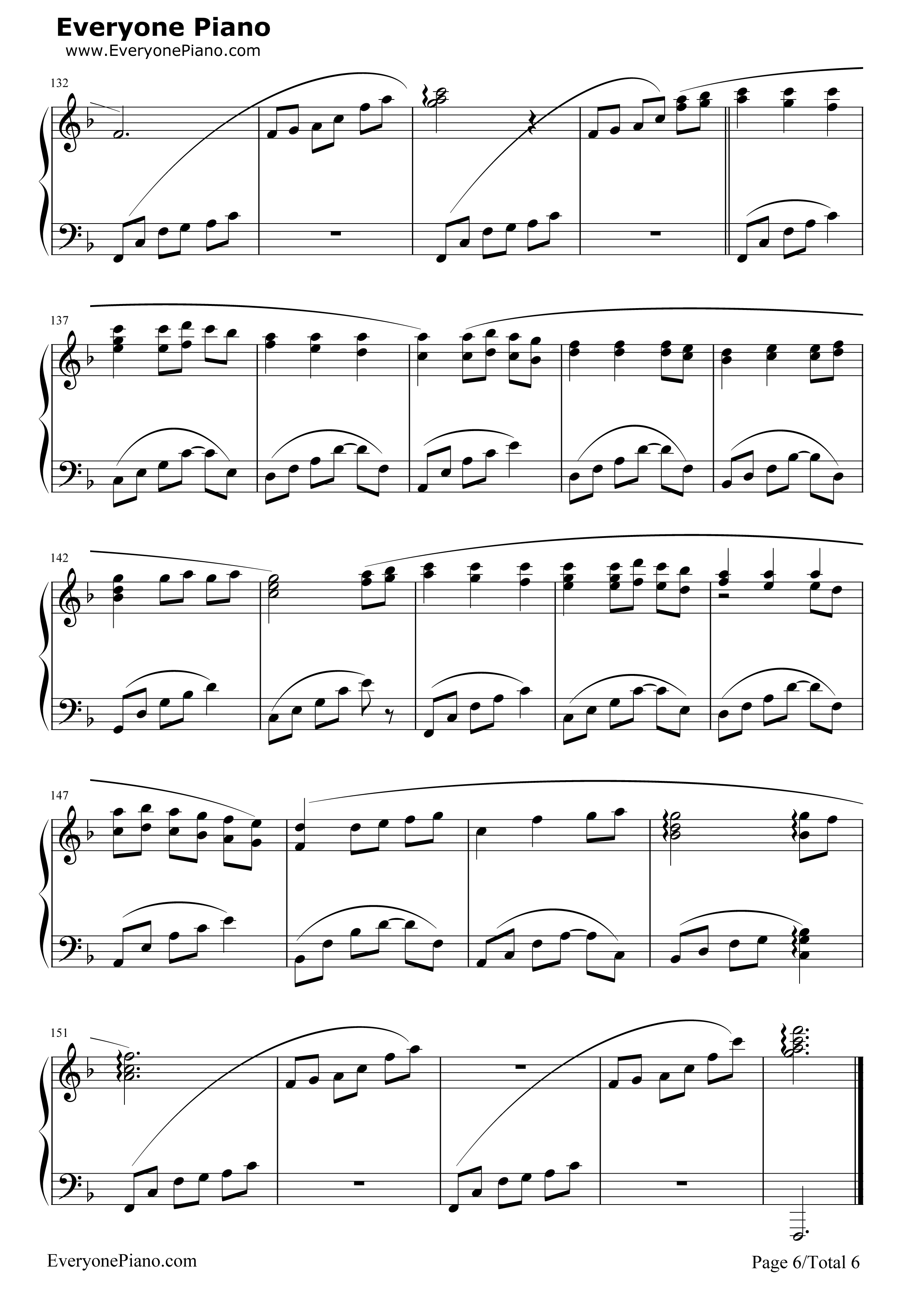 Always_with_Me钢琴谱_久石让_宫崎骏