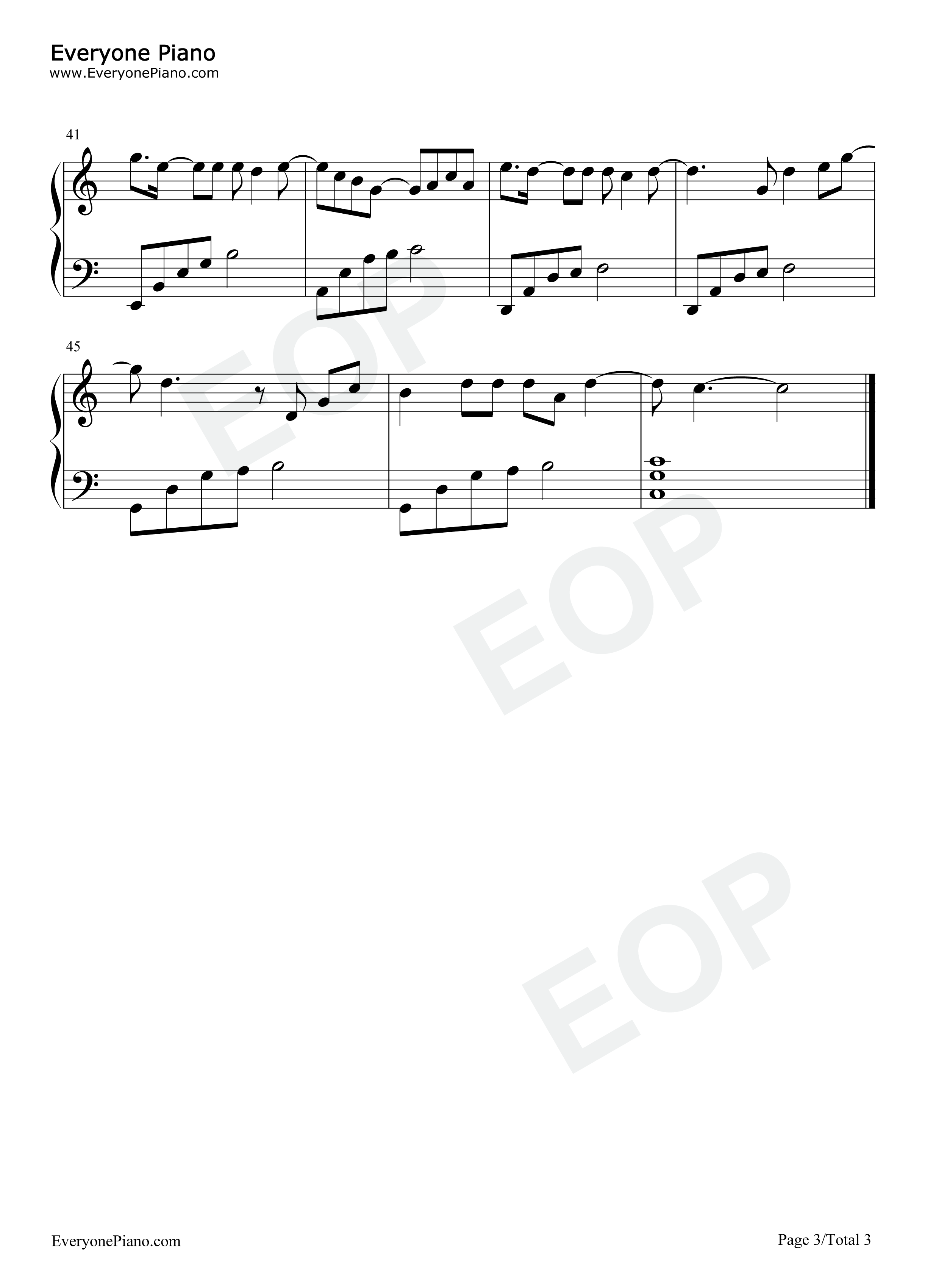 山河星光钢琴谱_王一博