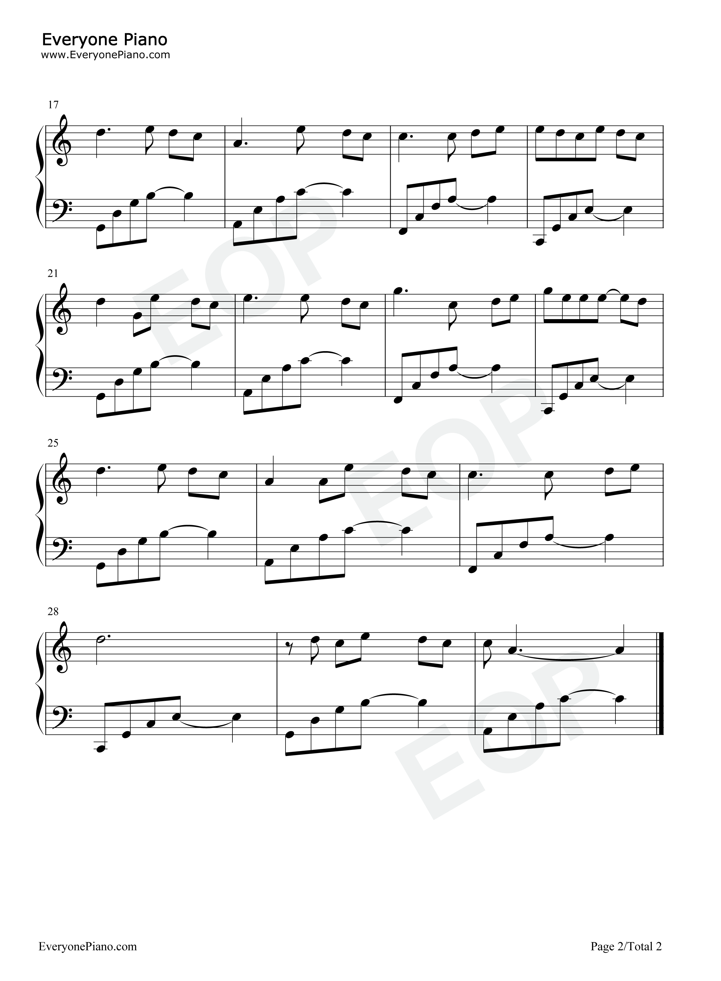 生来是鹰钢琴谱_陈雪燃