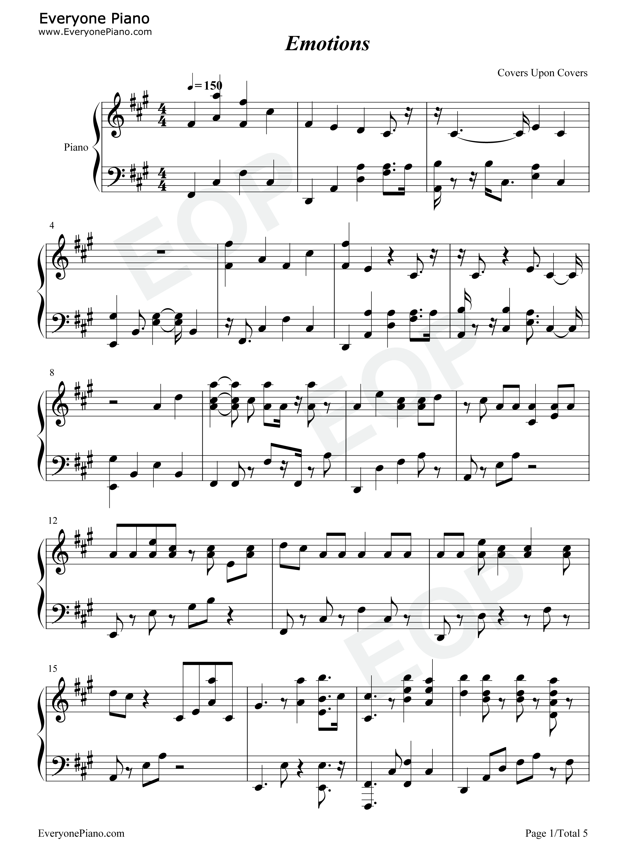Emotions钢琴谱_Iann_Dior