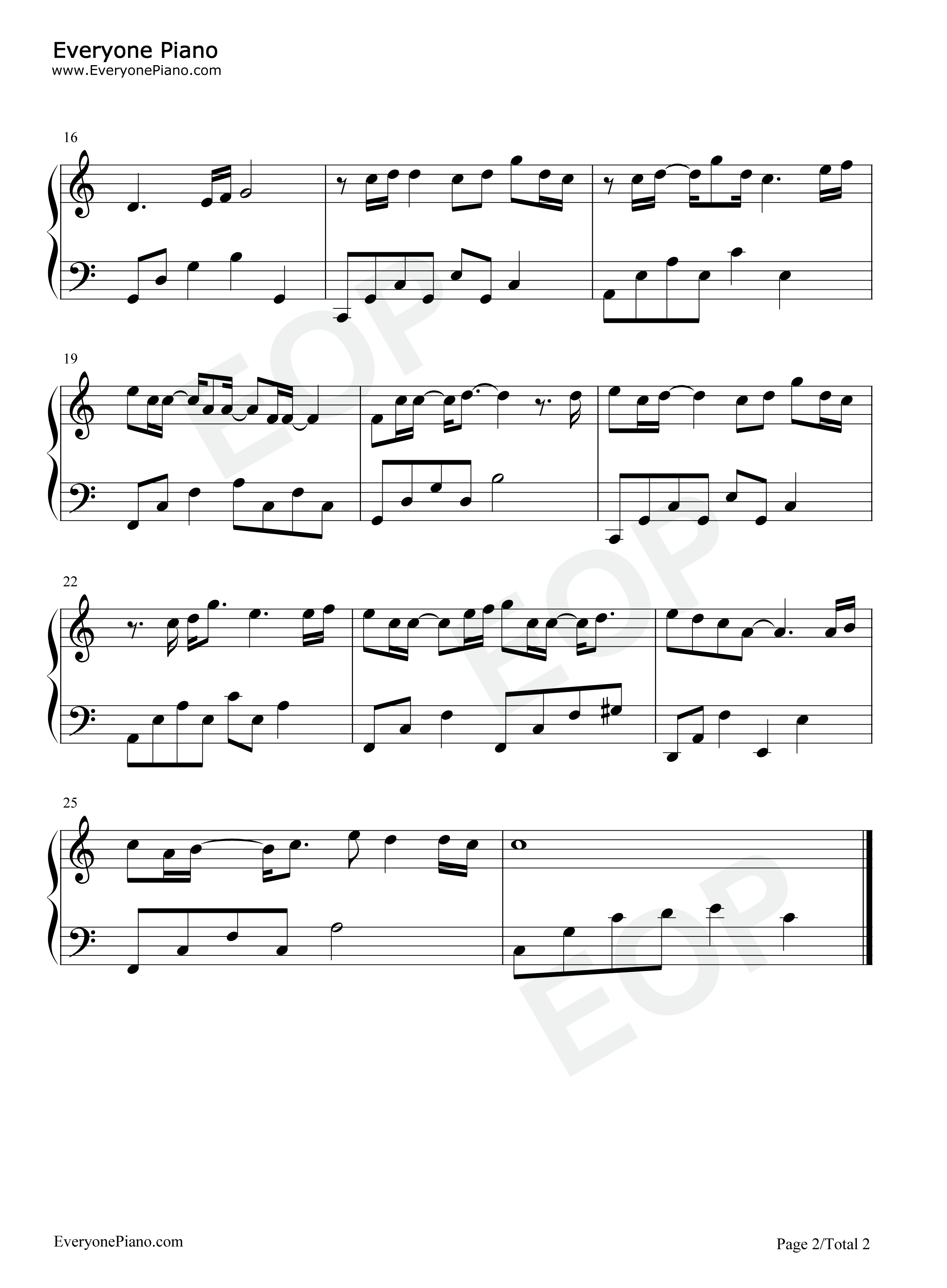 还是会忘掉钢琴谱_郭子涵