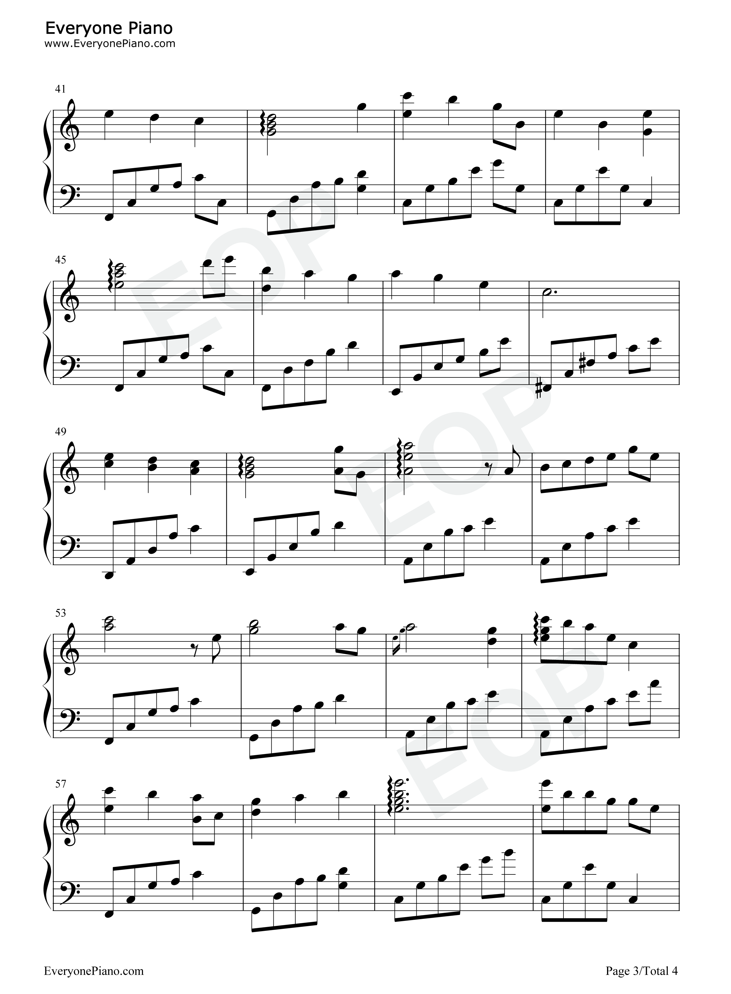 致叶小安的信钢琴谱_石进