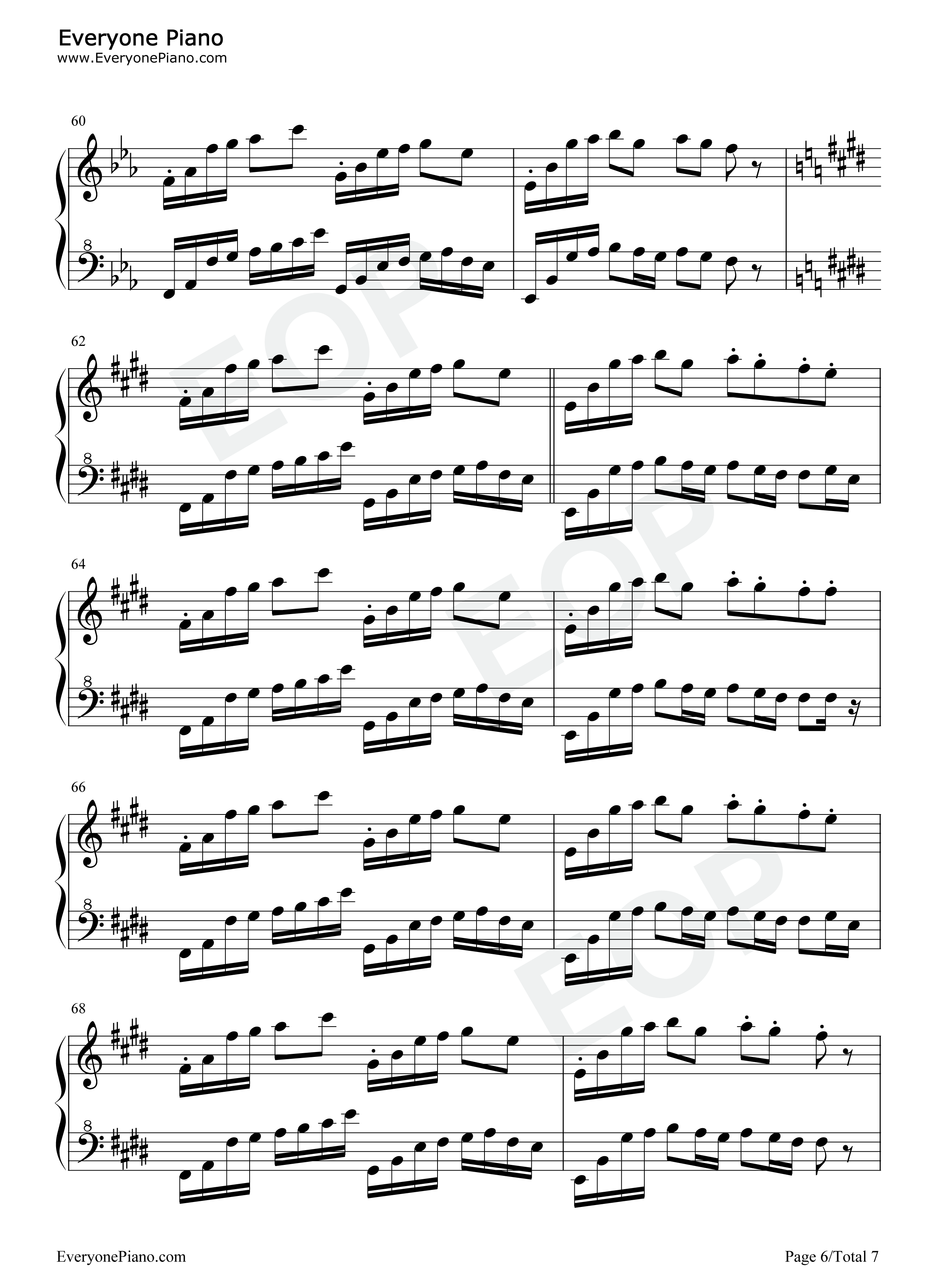 秋之幻钢琴谱_啊鑫呀ya