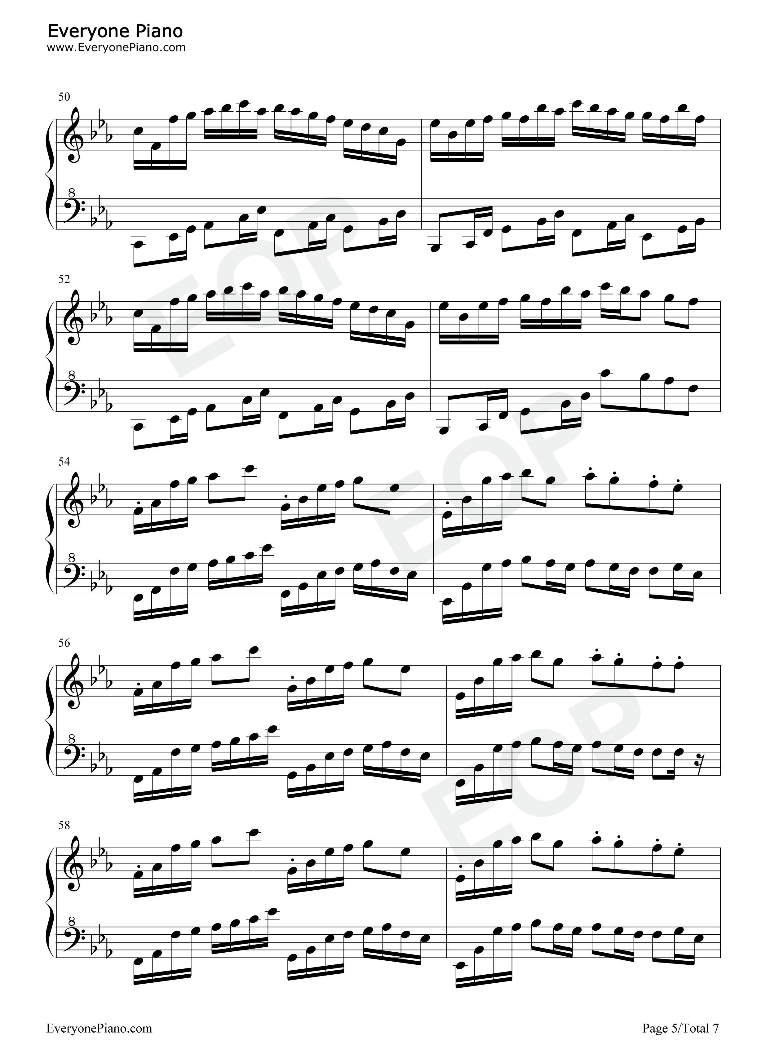 秋之幻钢琴谱_啊鑫呀ya