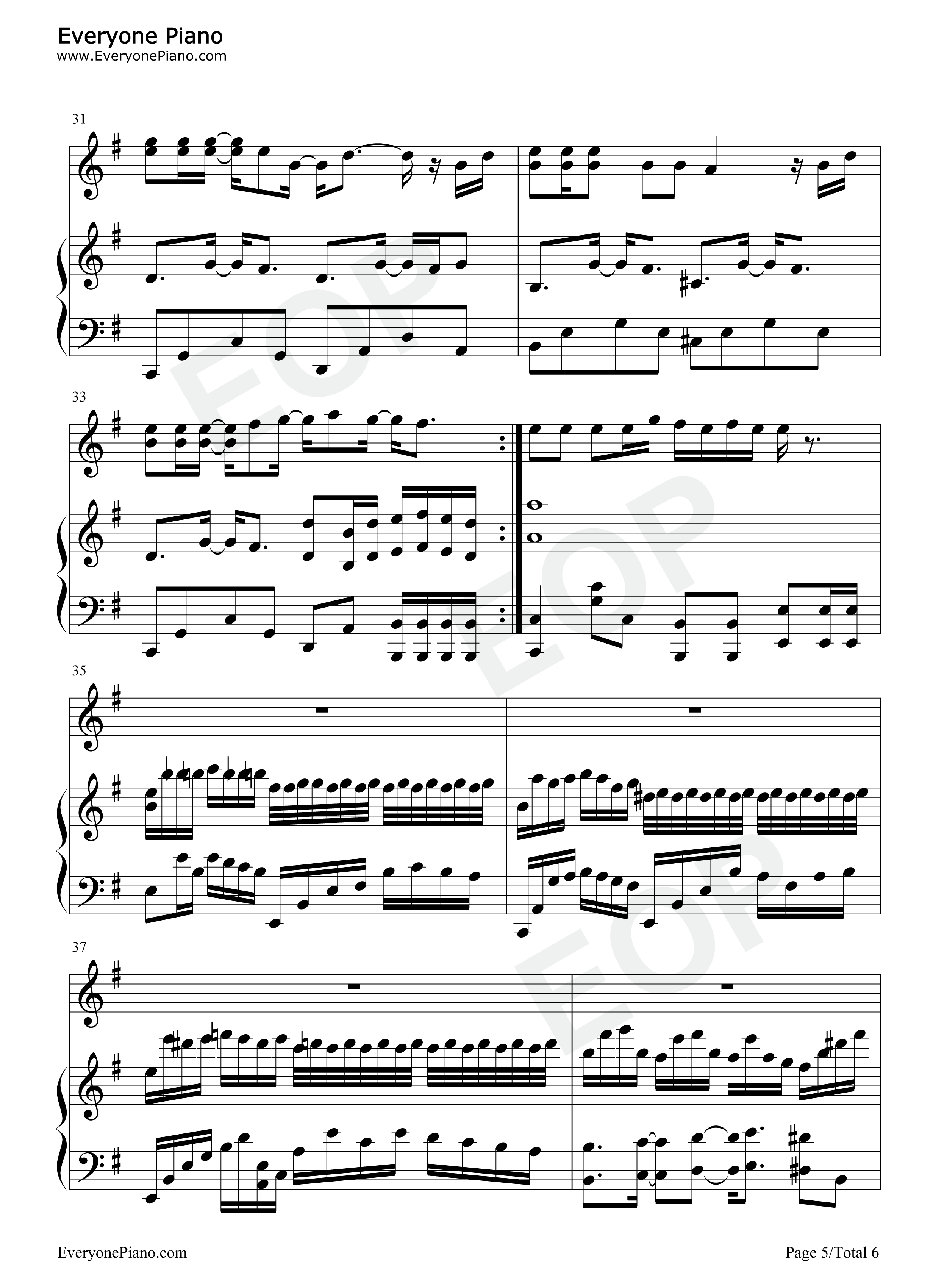 我的地盘钢琴谱_周杰伦