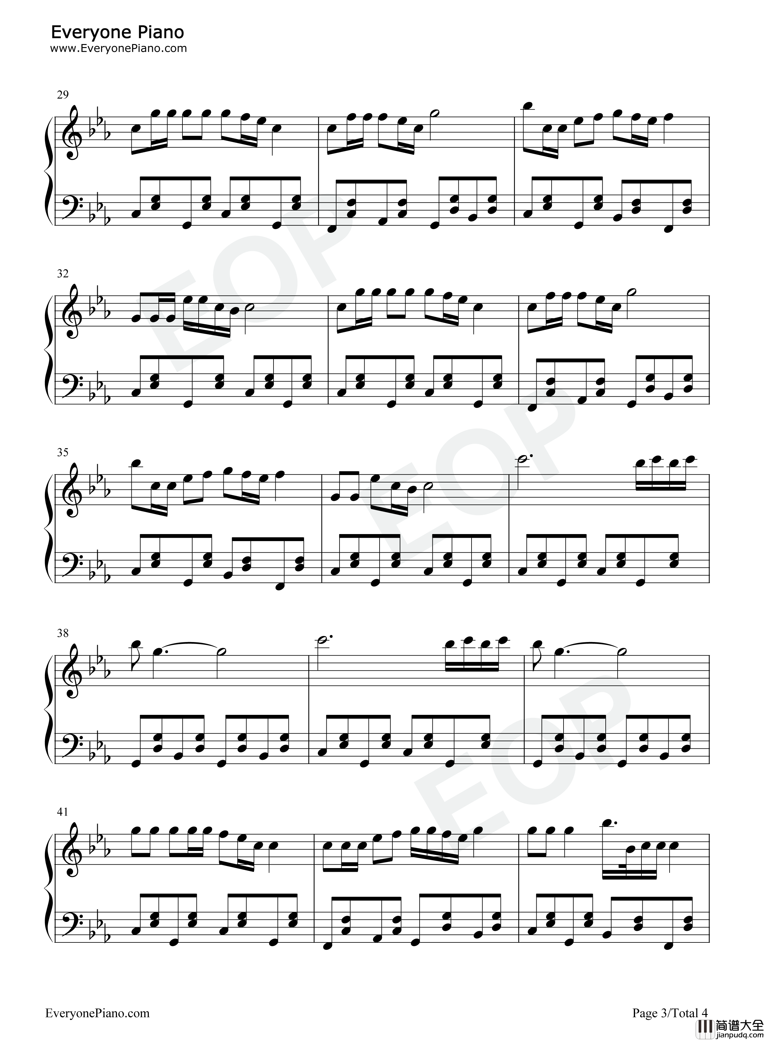 女人是老虎钢琴谱_李娜