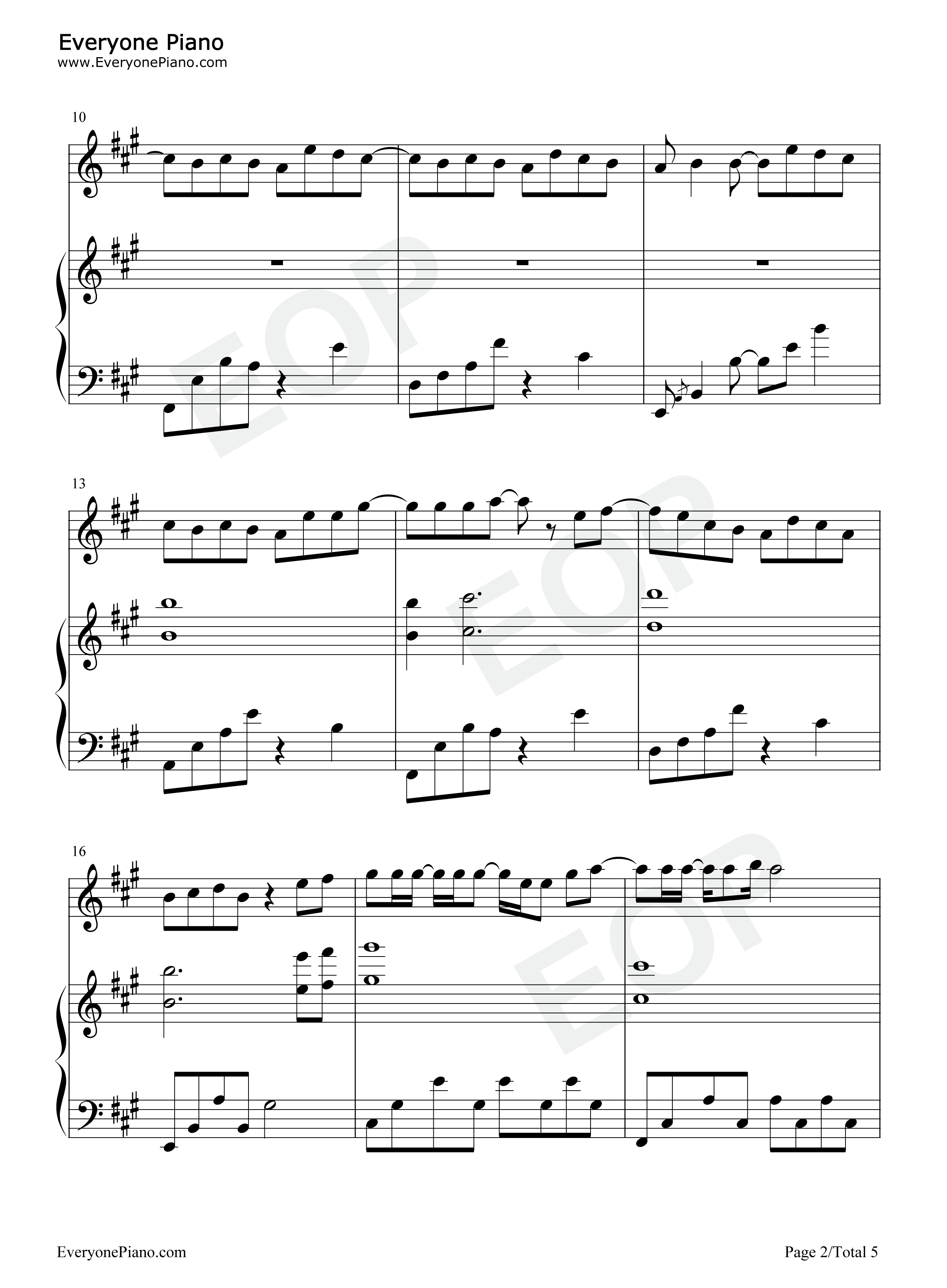 伊斯坦堡钢琴谱_周杰伦