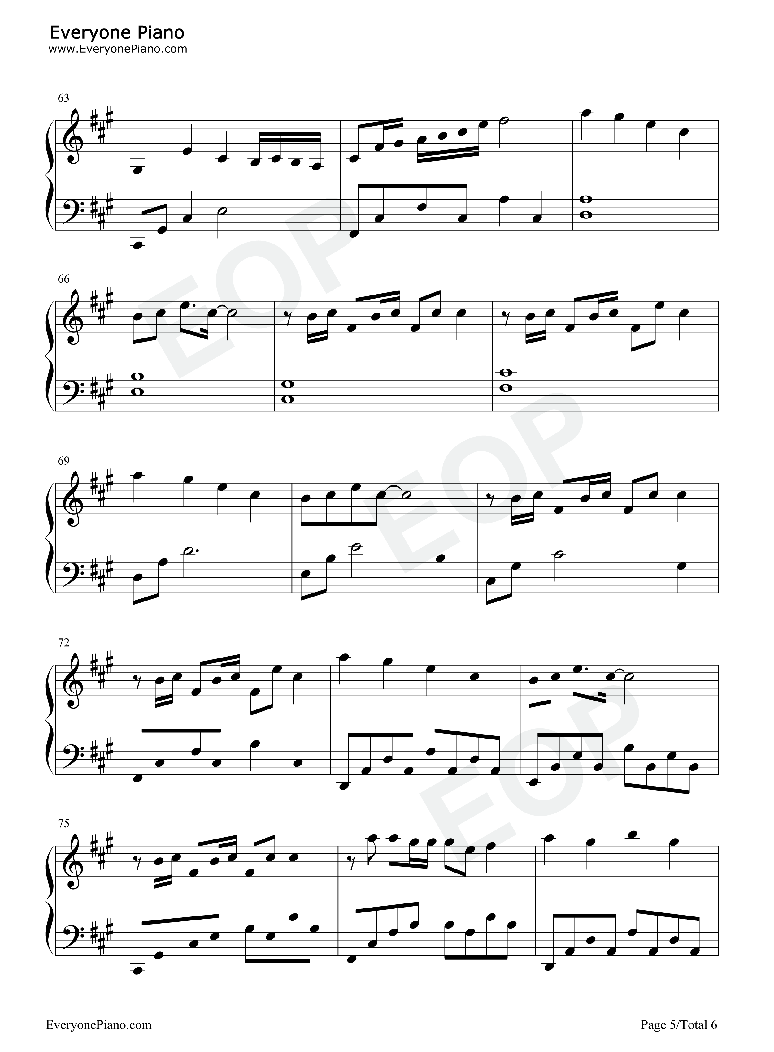 玫瑰少年钢琴谱_五月天