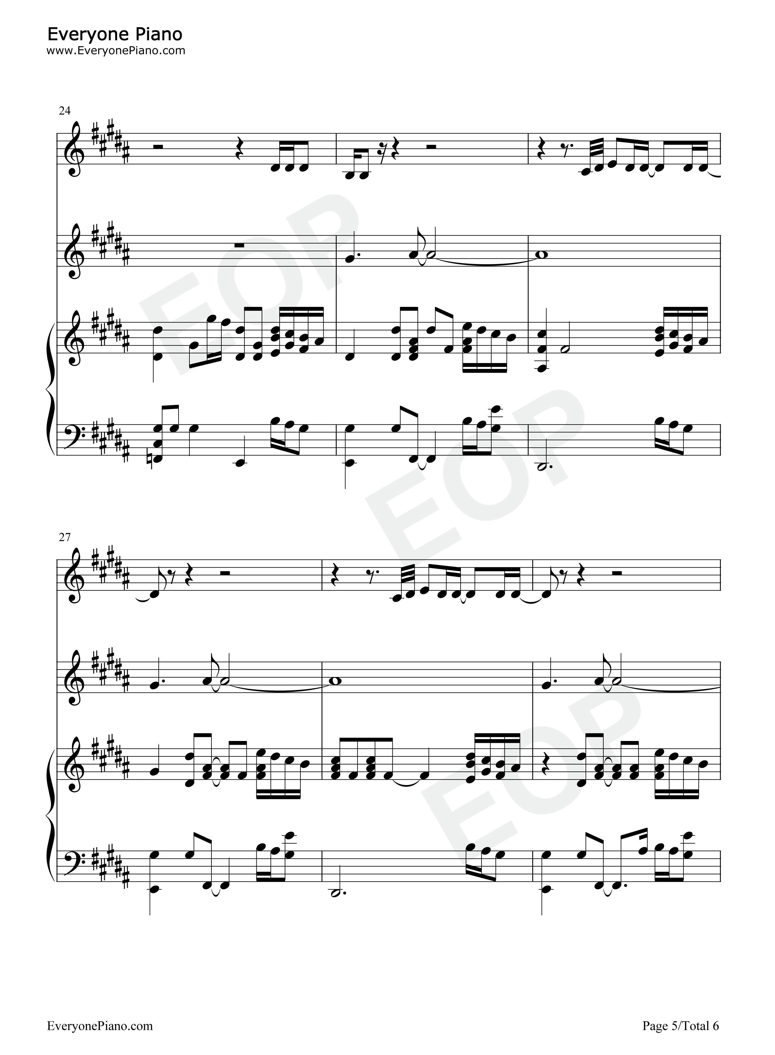 Yebbas_Heartbreak钢琴谱_Drake_Yebba