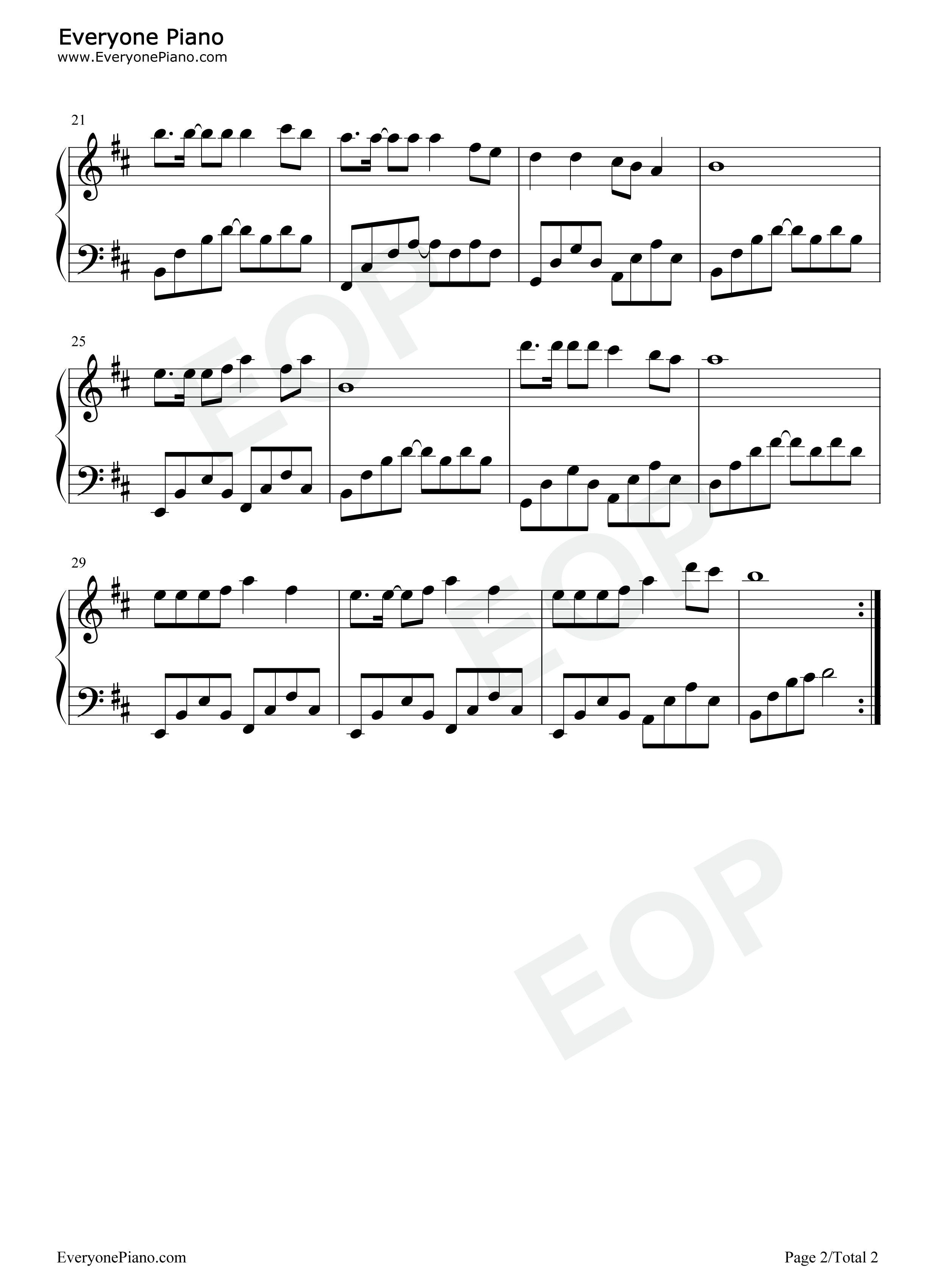 潇洒走一回钢琴谱_叶倩文