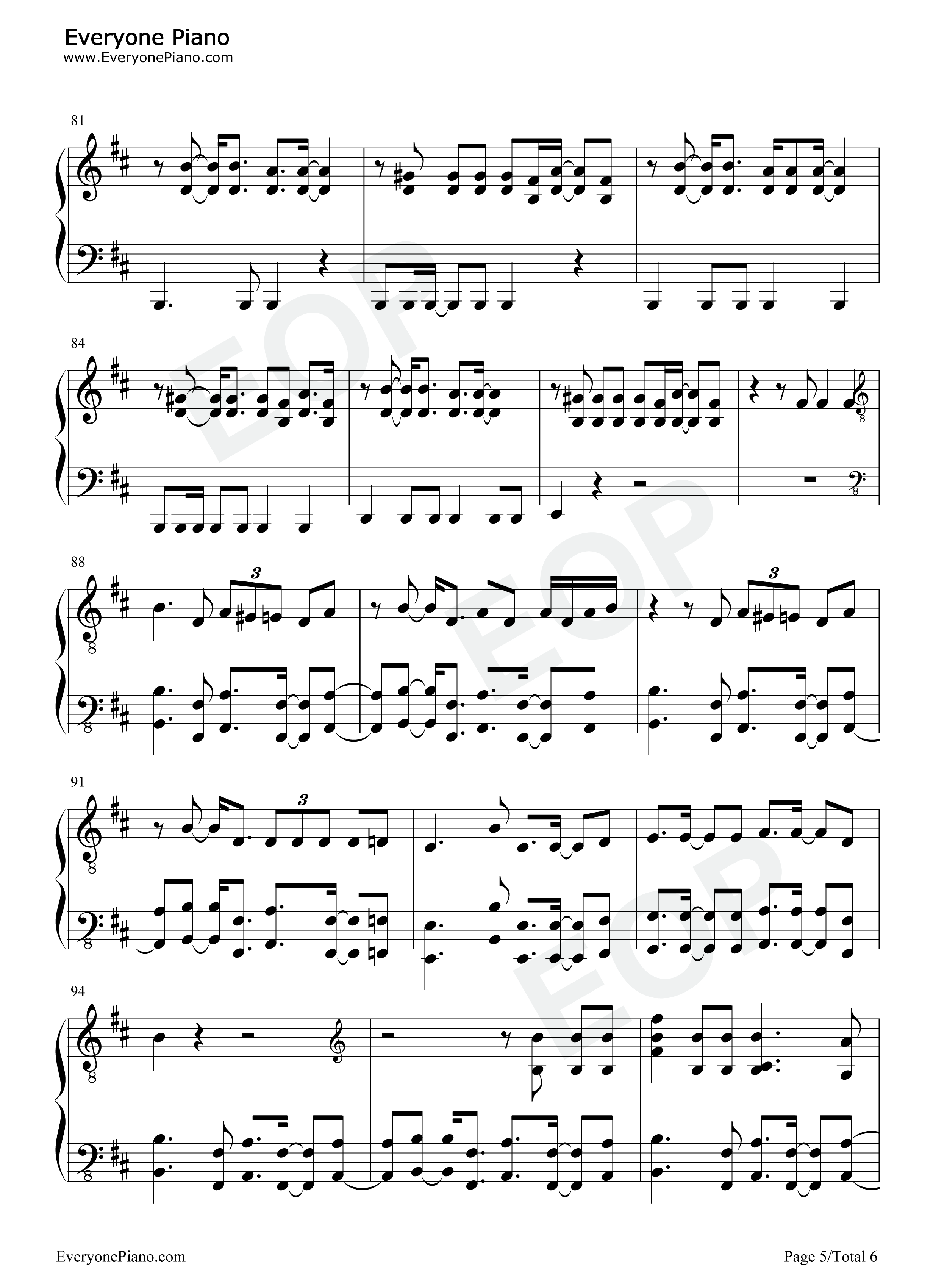 No_Roots钢琴谱_Alice_Merton