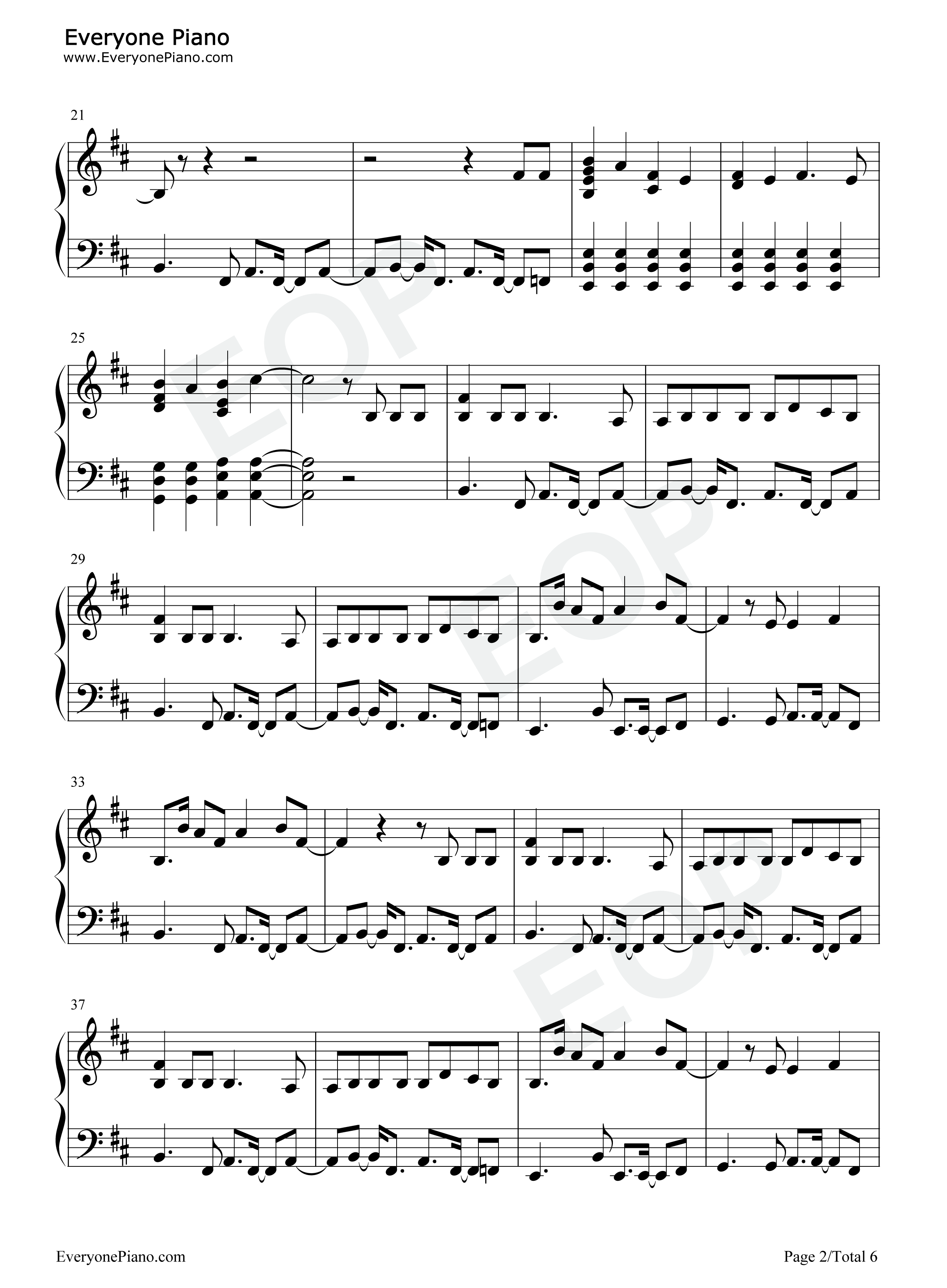 No_Roots钢琴谱_Alice_Merton