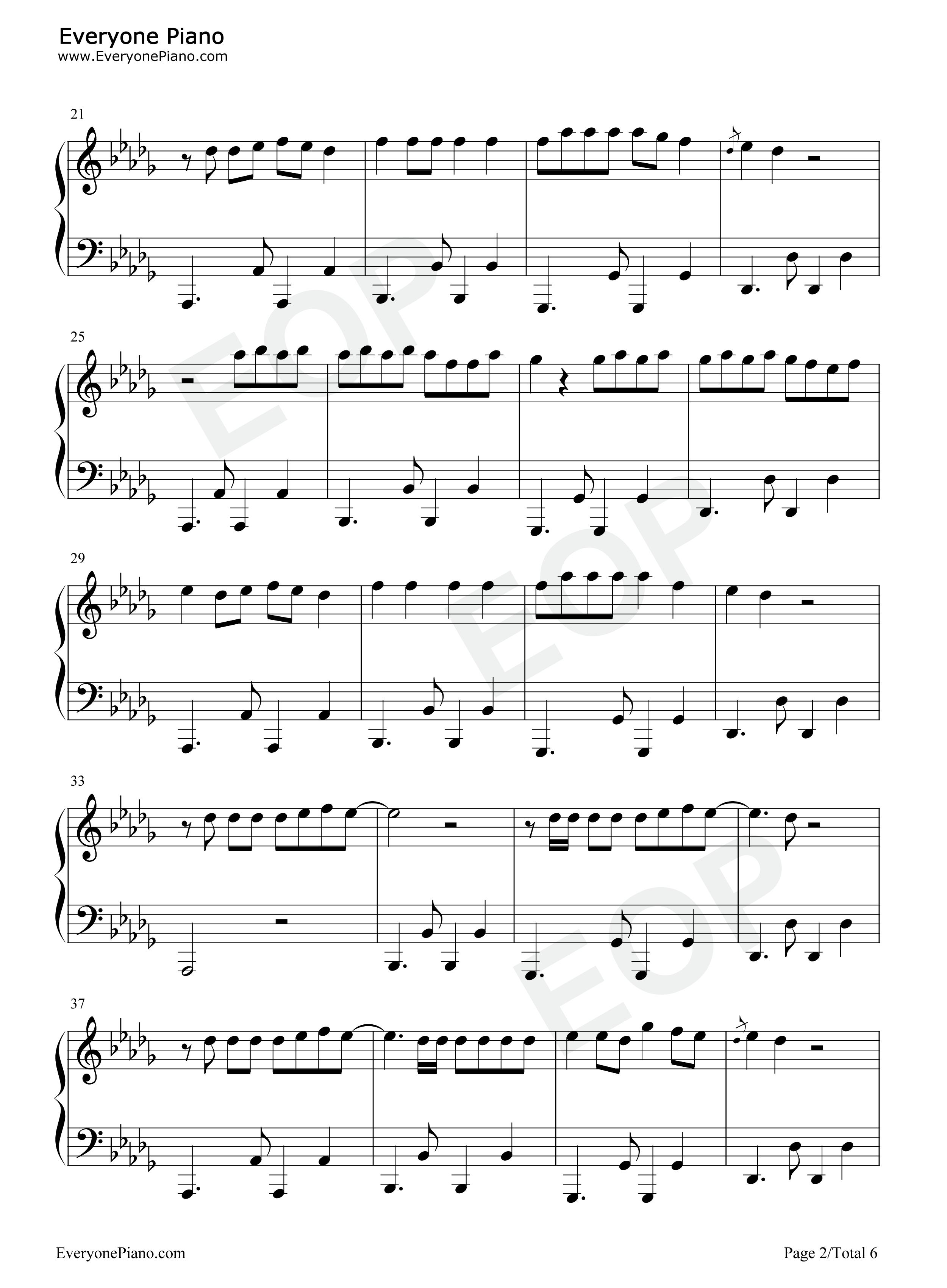 999钢琴谱_Selena_Gomez_Camilo