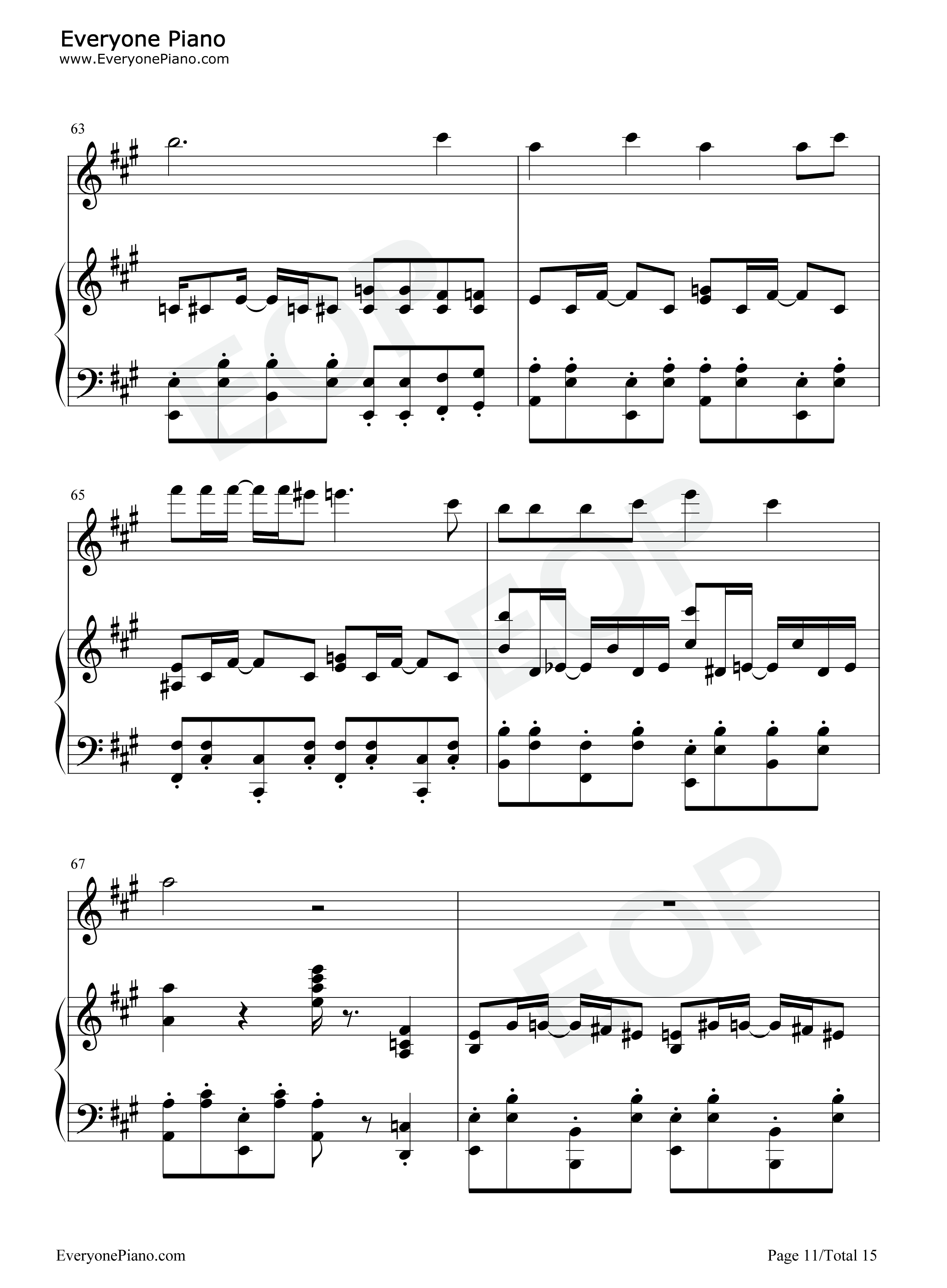 水手怕水钢琴谱_周杰伦