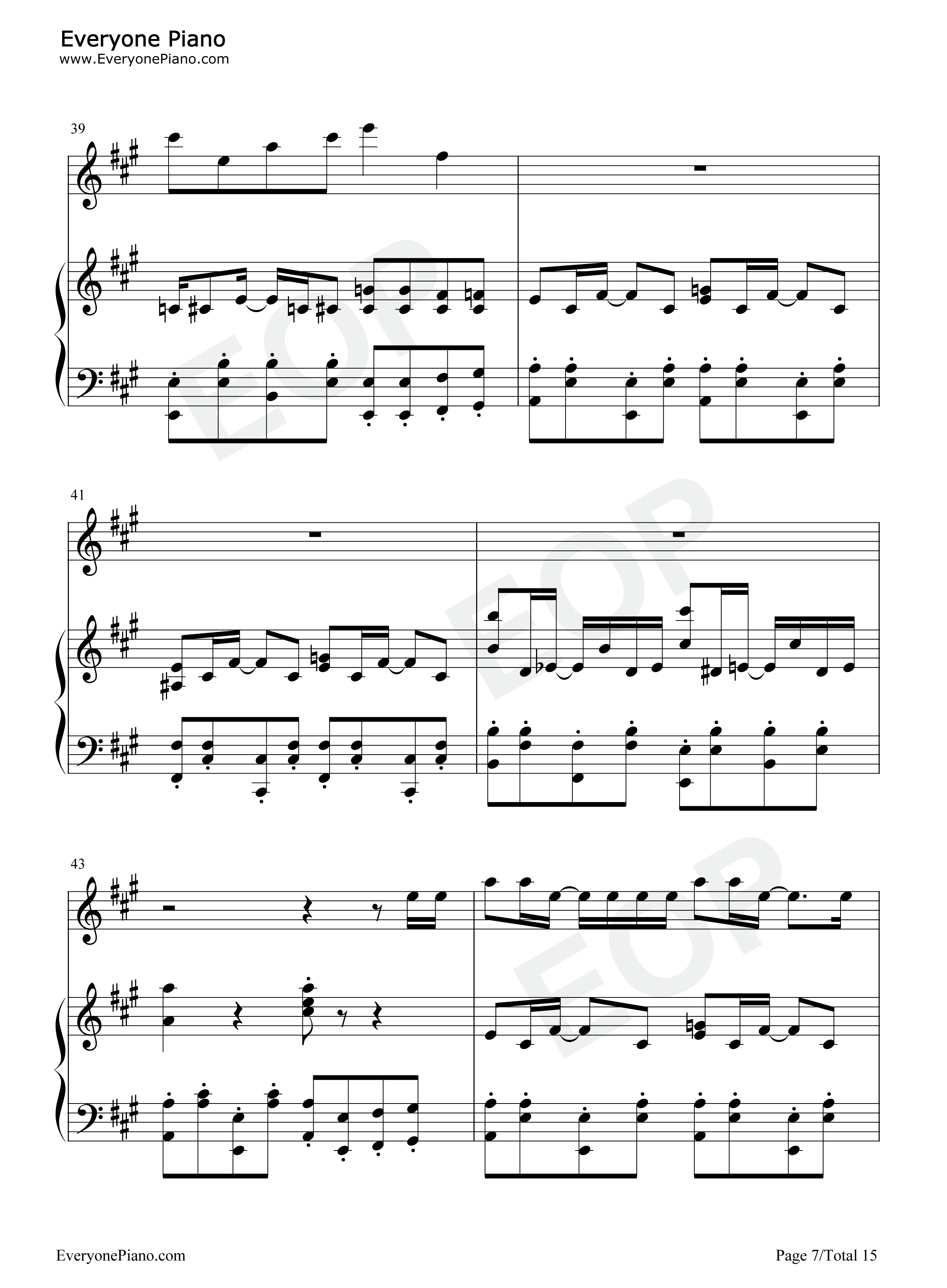 水手怕水钢琴谱_周杰伦