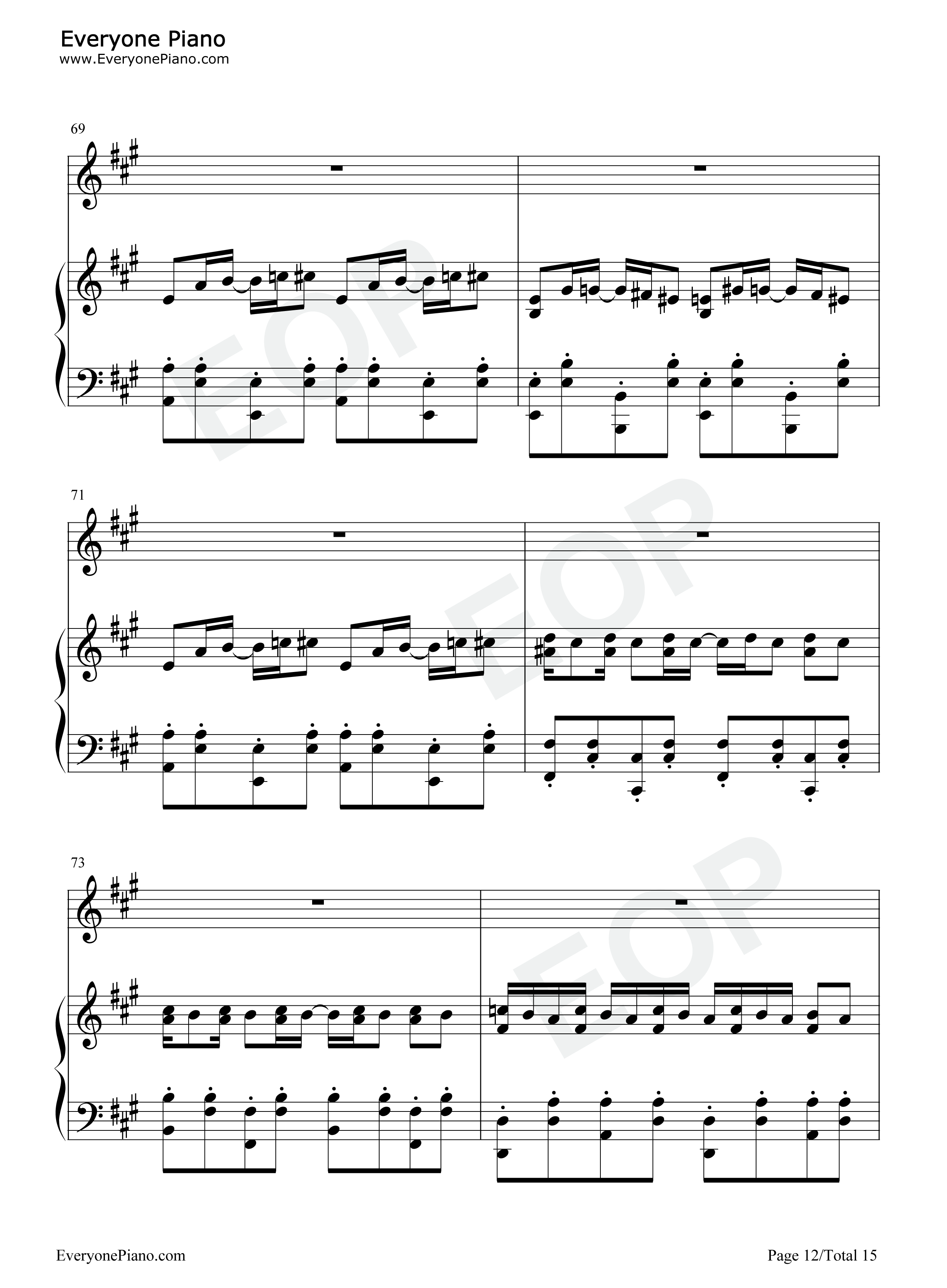 水手怕水钢琴谱_周杰伦