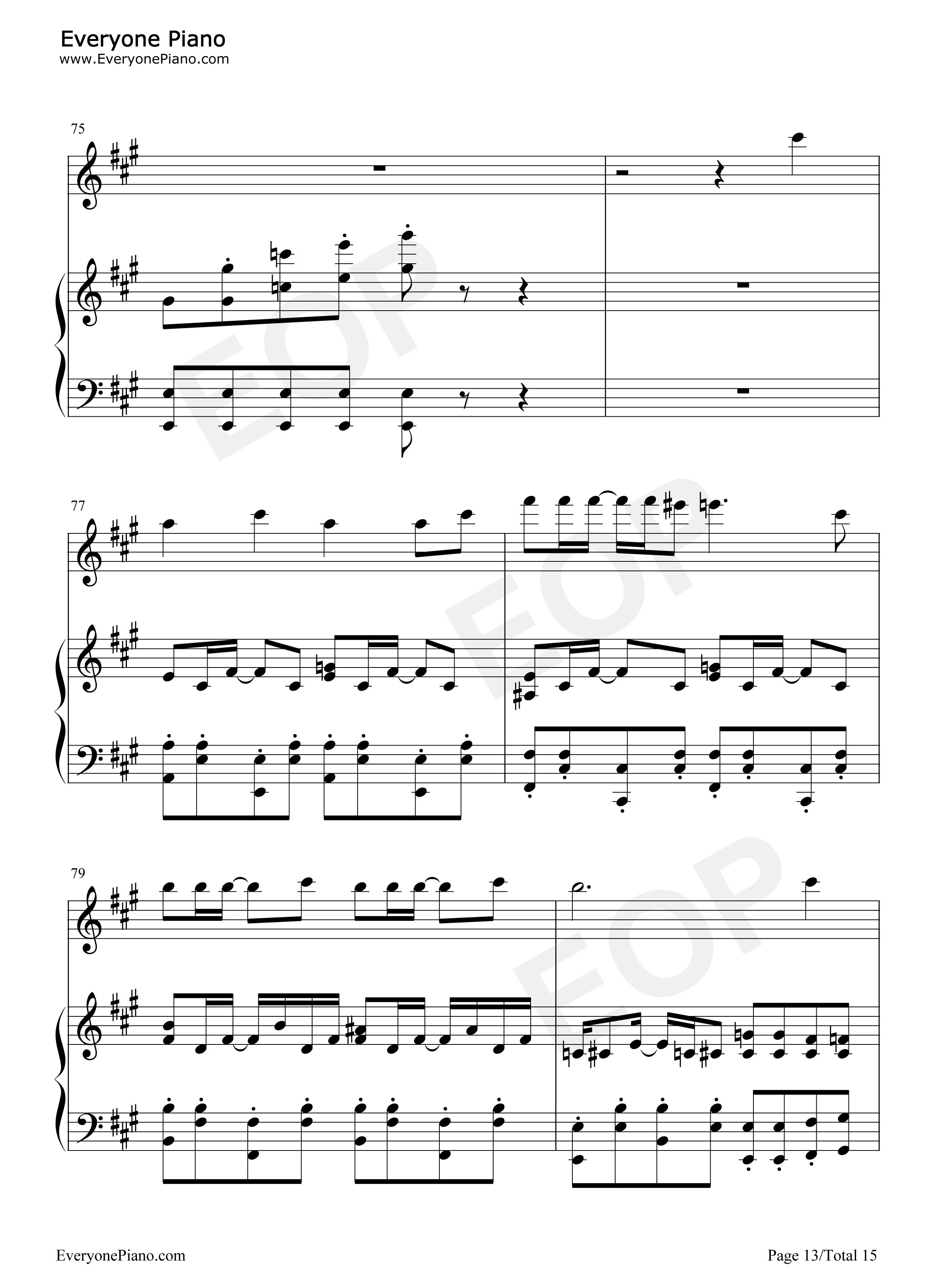 水手怕水钢琴谱_周杰伦