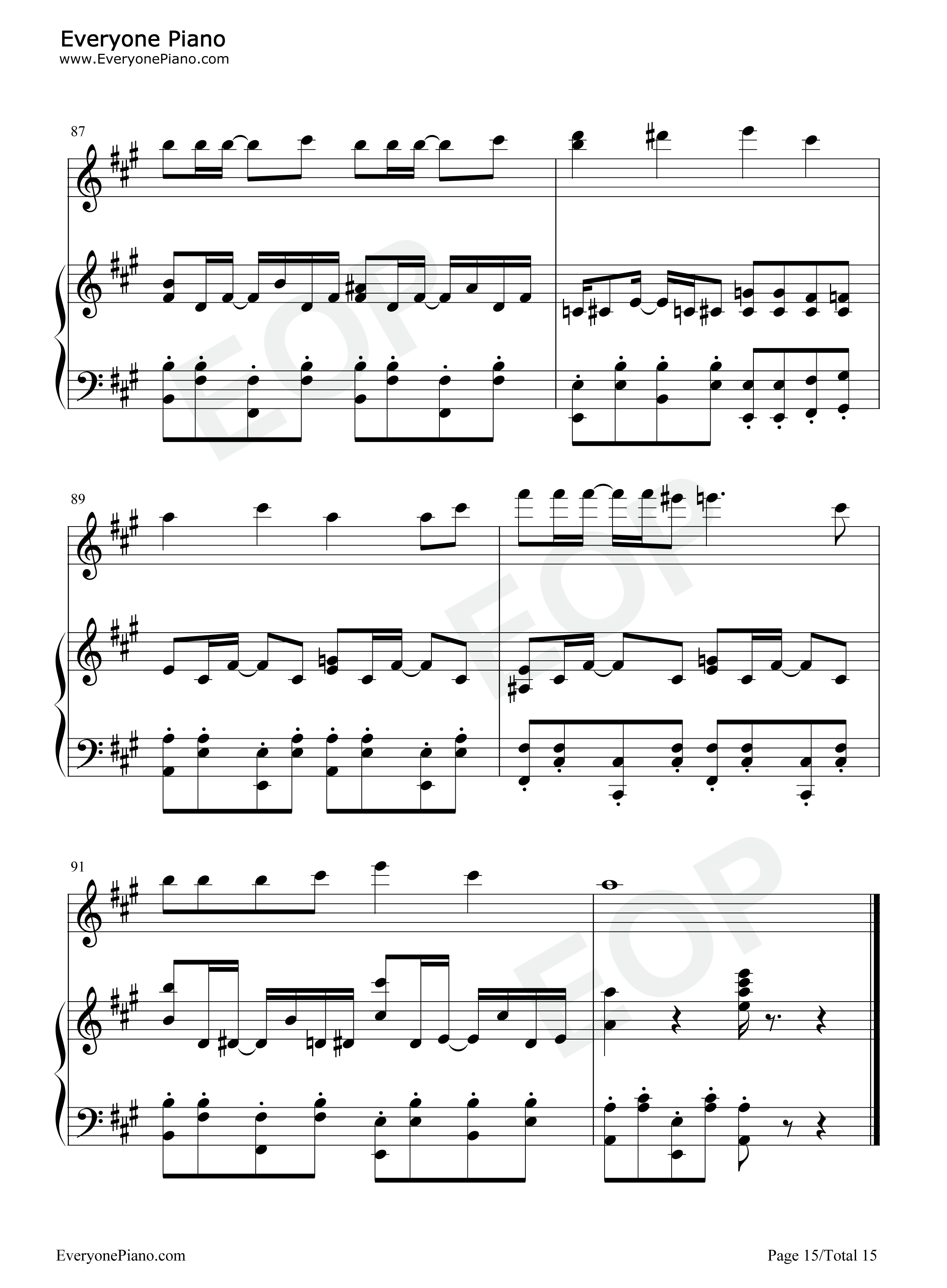 水手怕水钢琴谱_周杰伦