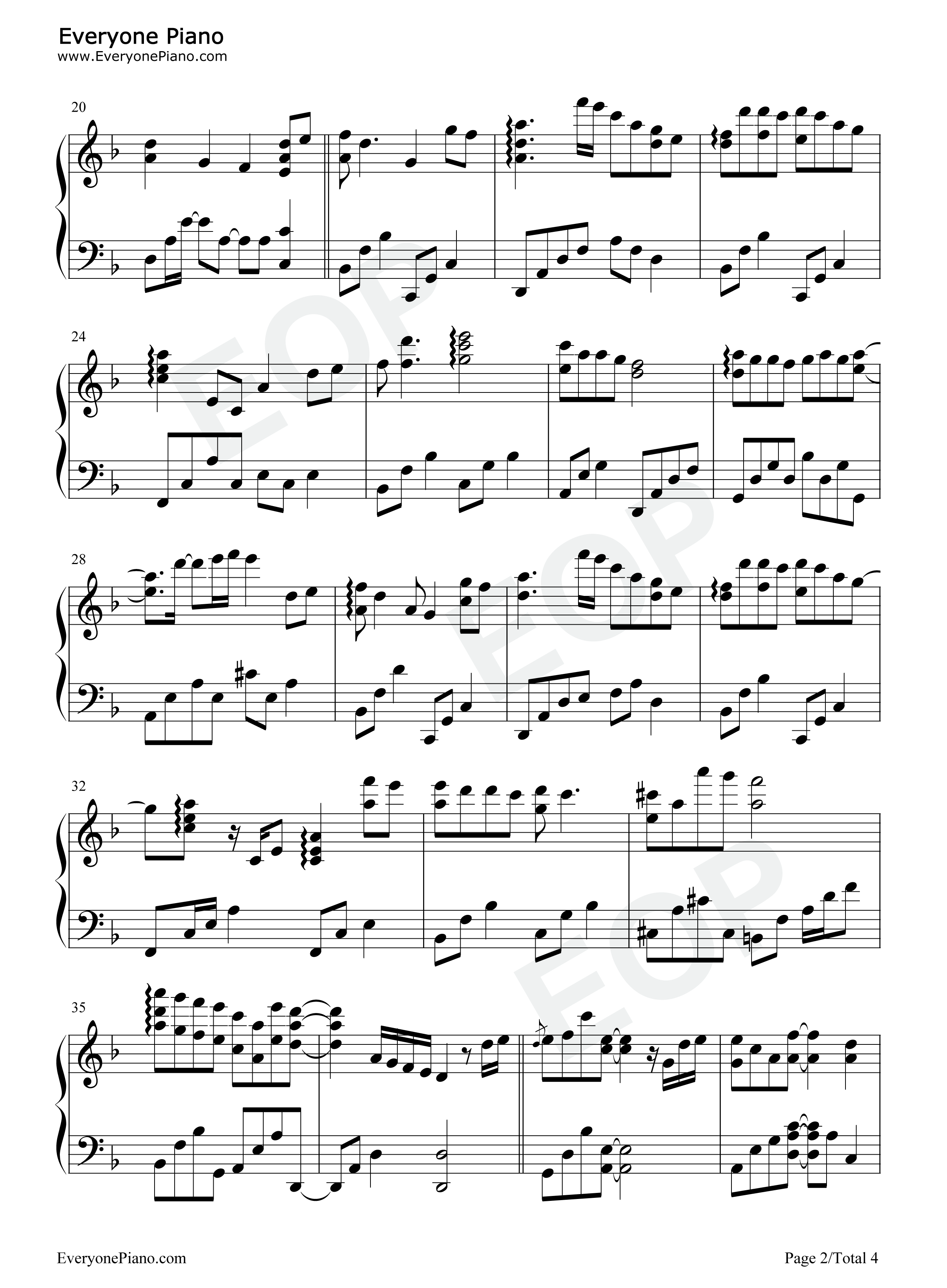 未竟的告白钢琴谱_石进