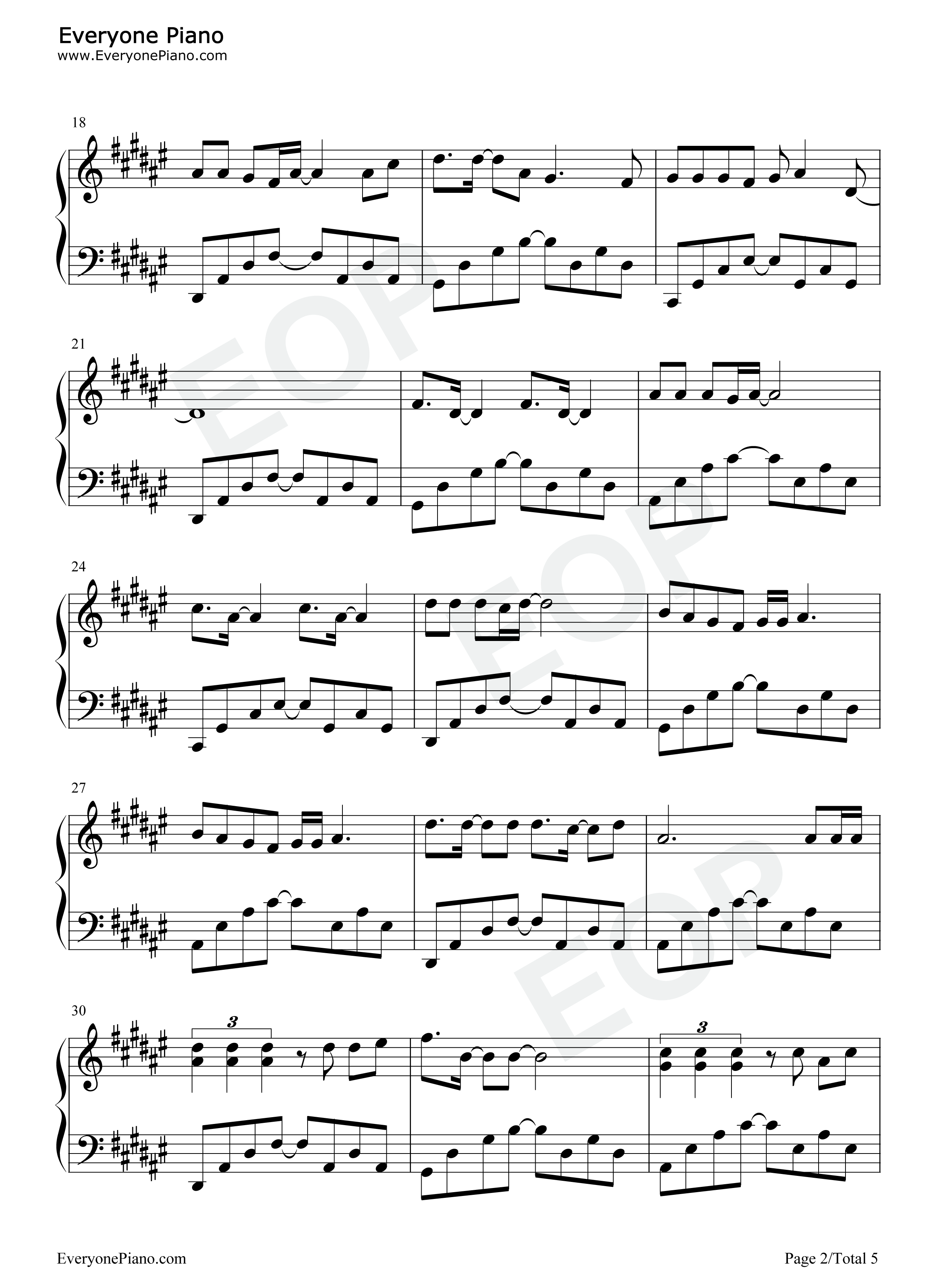 青苹果乐园钢琴谱_小虎队