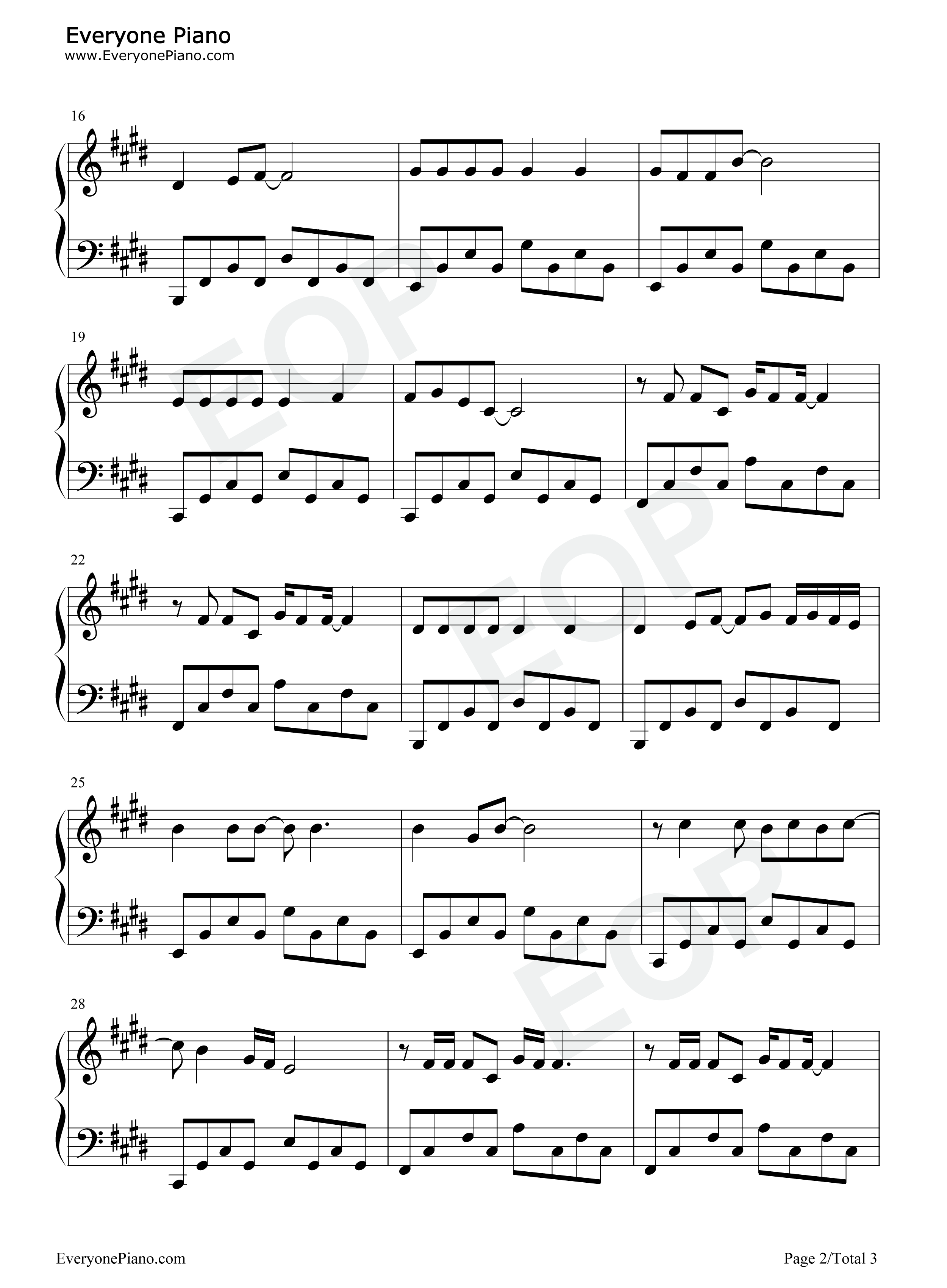 明明白白我的心钢琴谱_成龙_陈淑桦