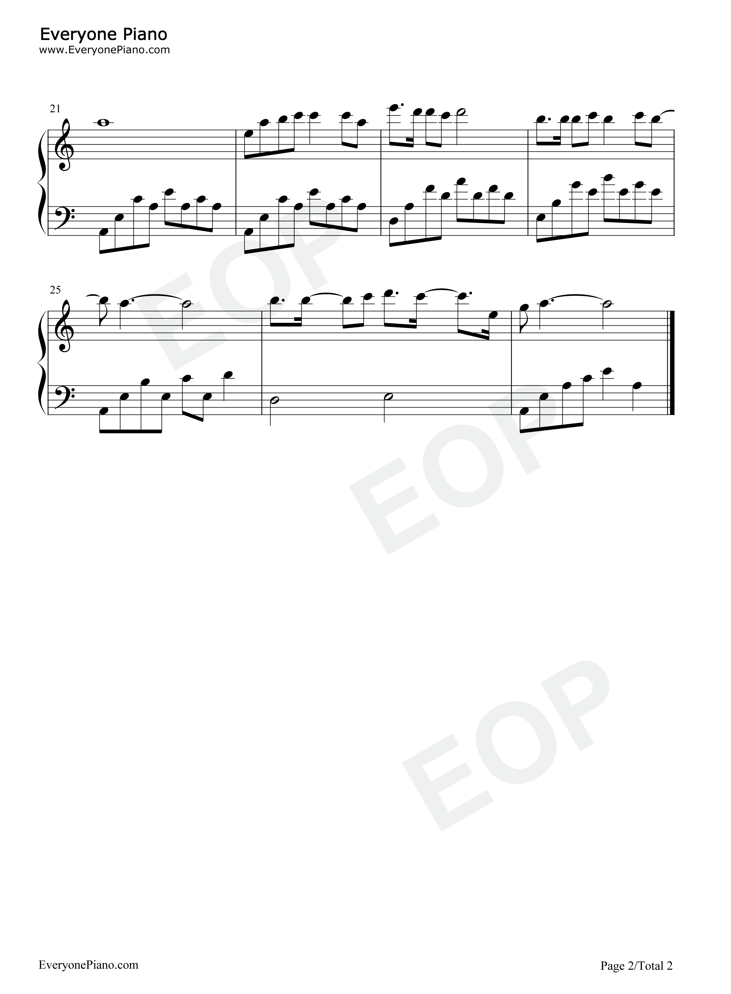 长安钢琴谱_摩登兄弟刘宇宁