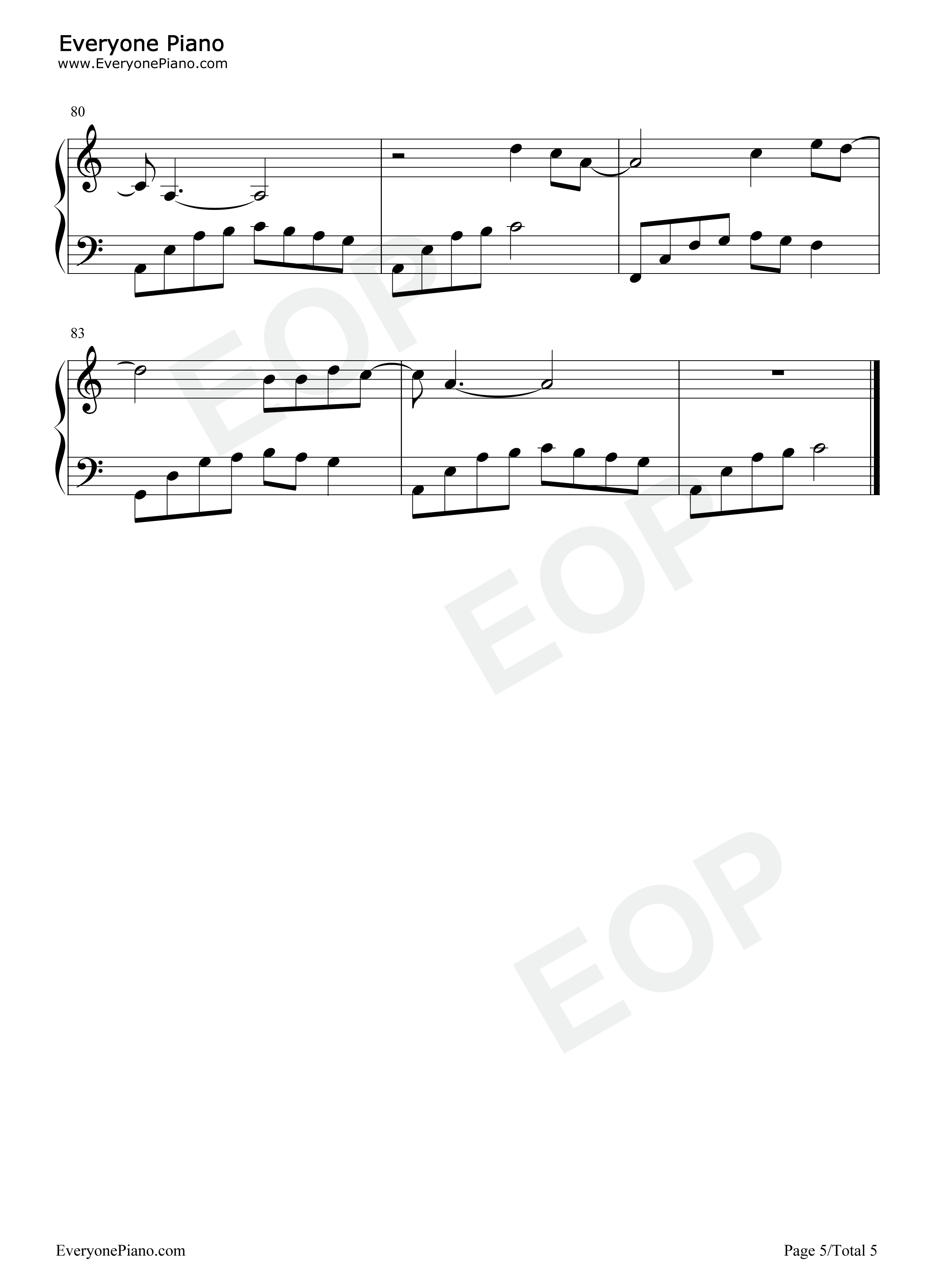 17_40钢琴谱_AniFace