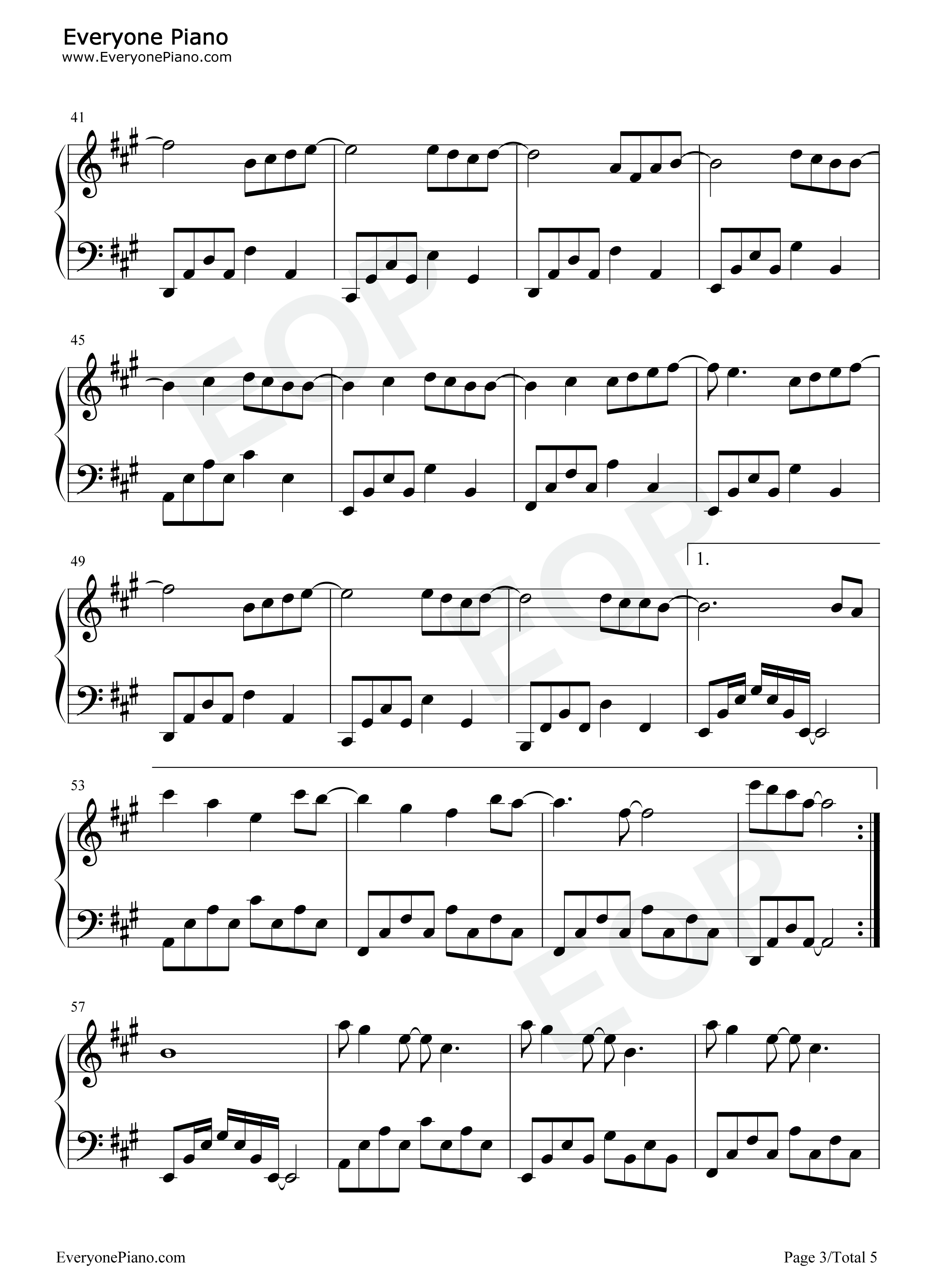 少年时代钢琴谱_时代少年团