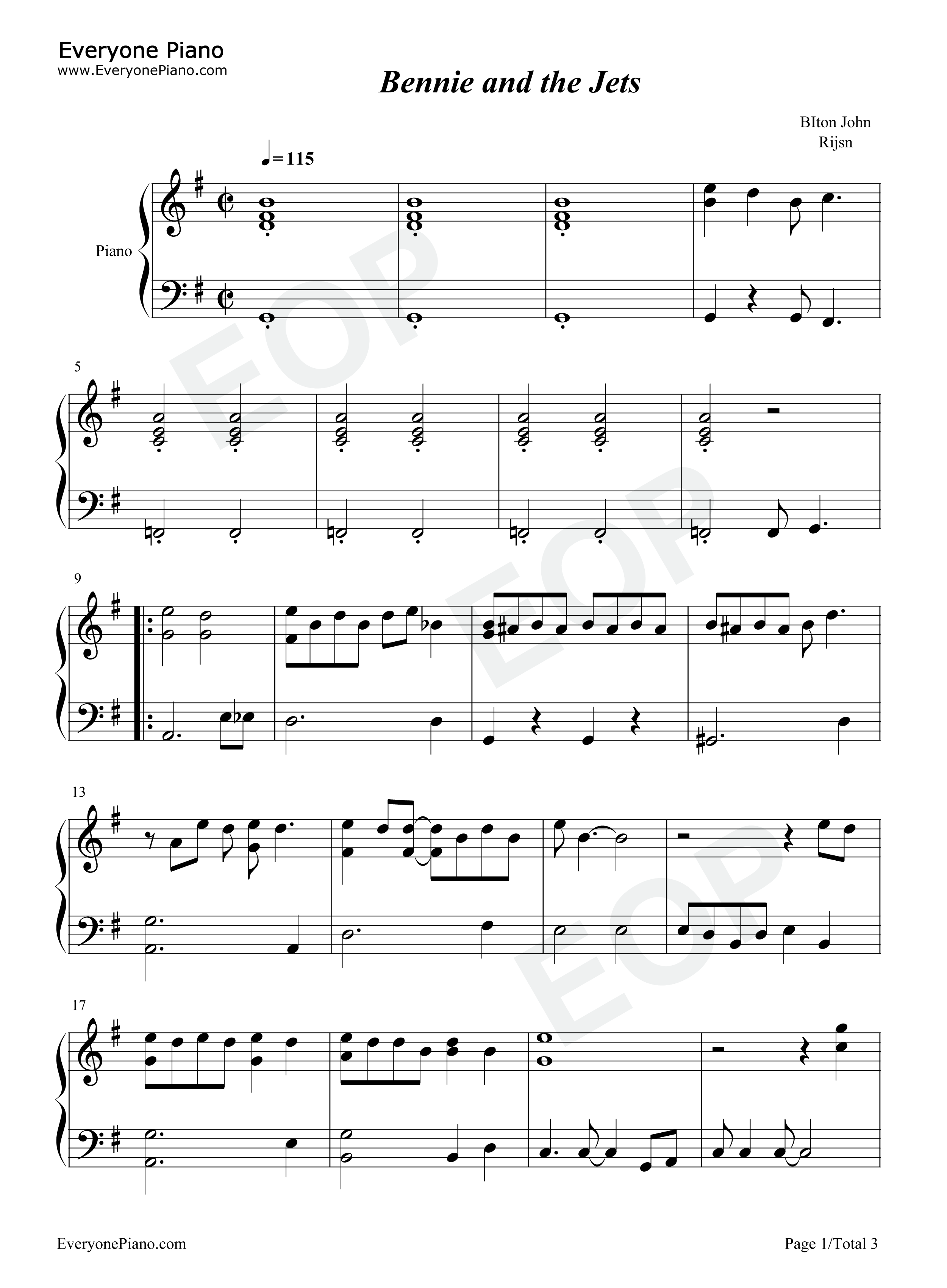 Bennie_and_the_Jets钢琴谱_Elton_John