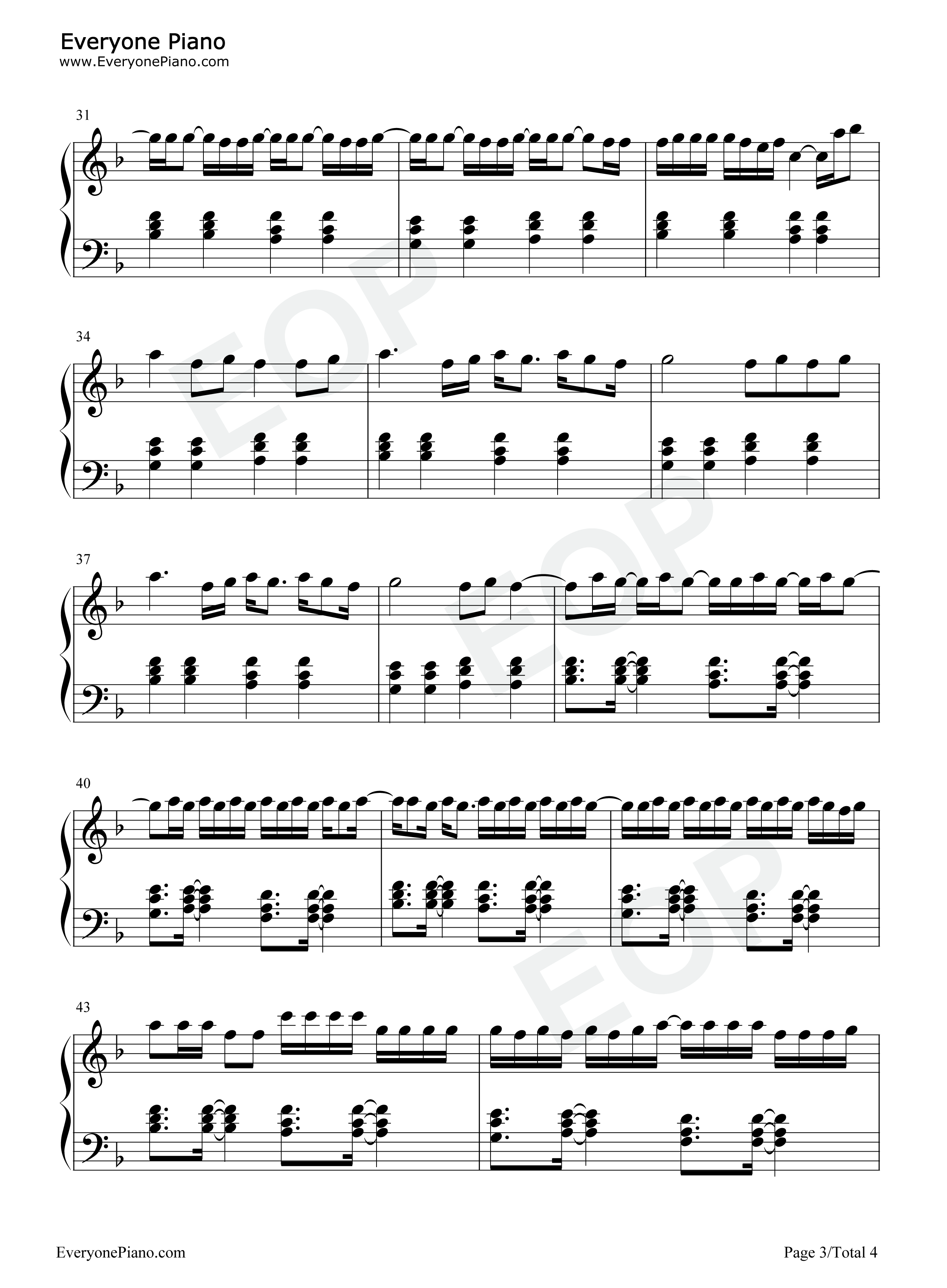 One_Whole_Day钢琴谱_Dixie_D'Amelio_Wiz_Khalifa