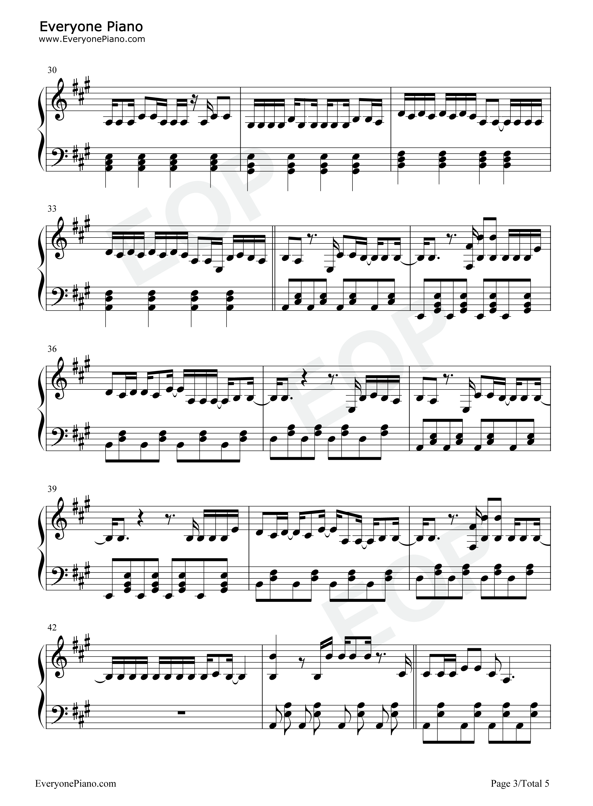 La_Toxica钢琴谱_Farruko