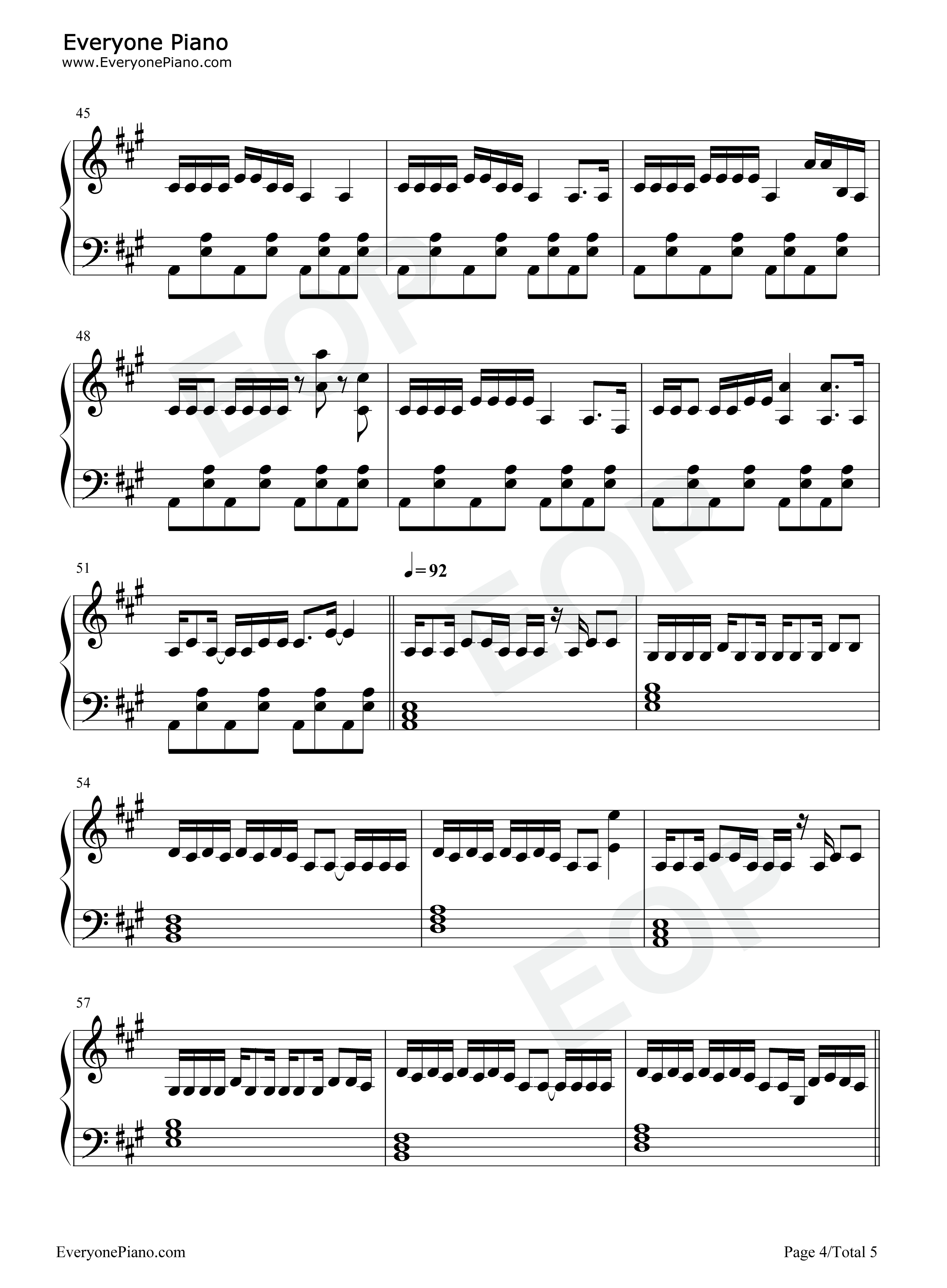 La_Toxica钢琴谱_Farruko