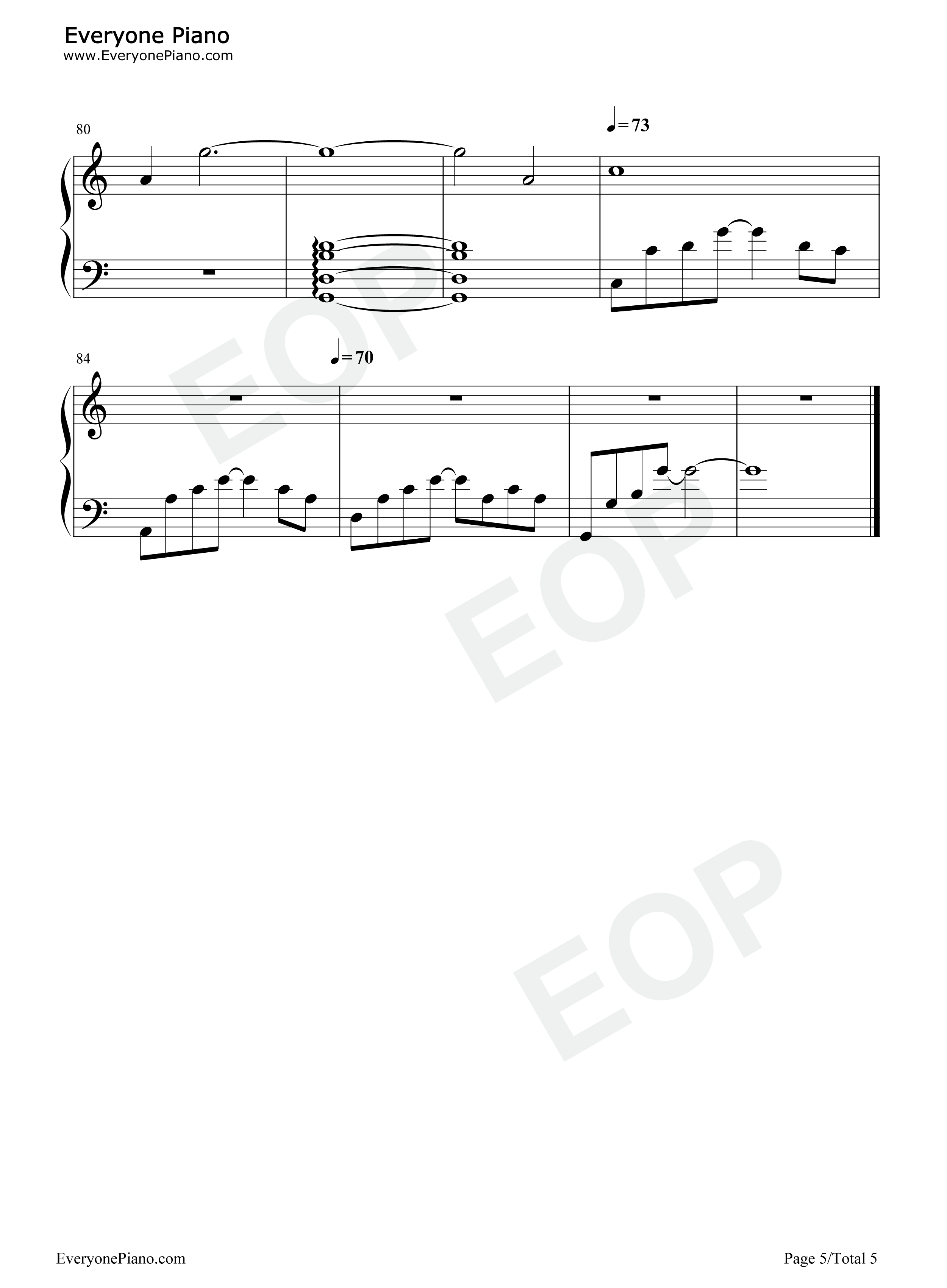 一口钢琴谱_陈雪凝