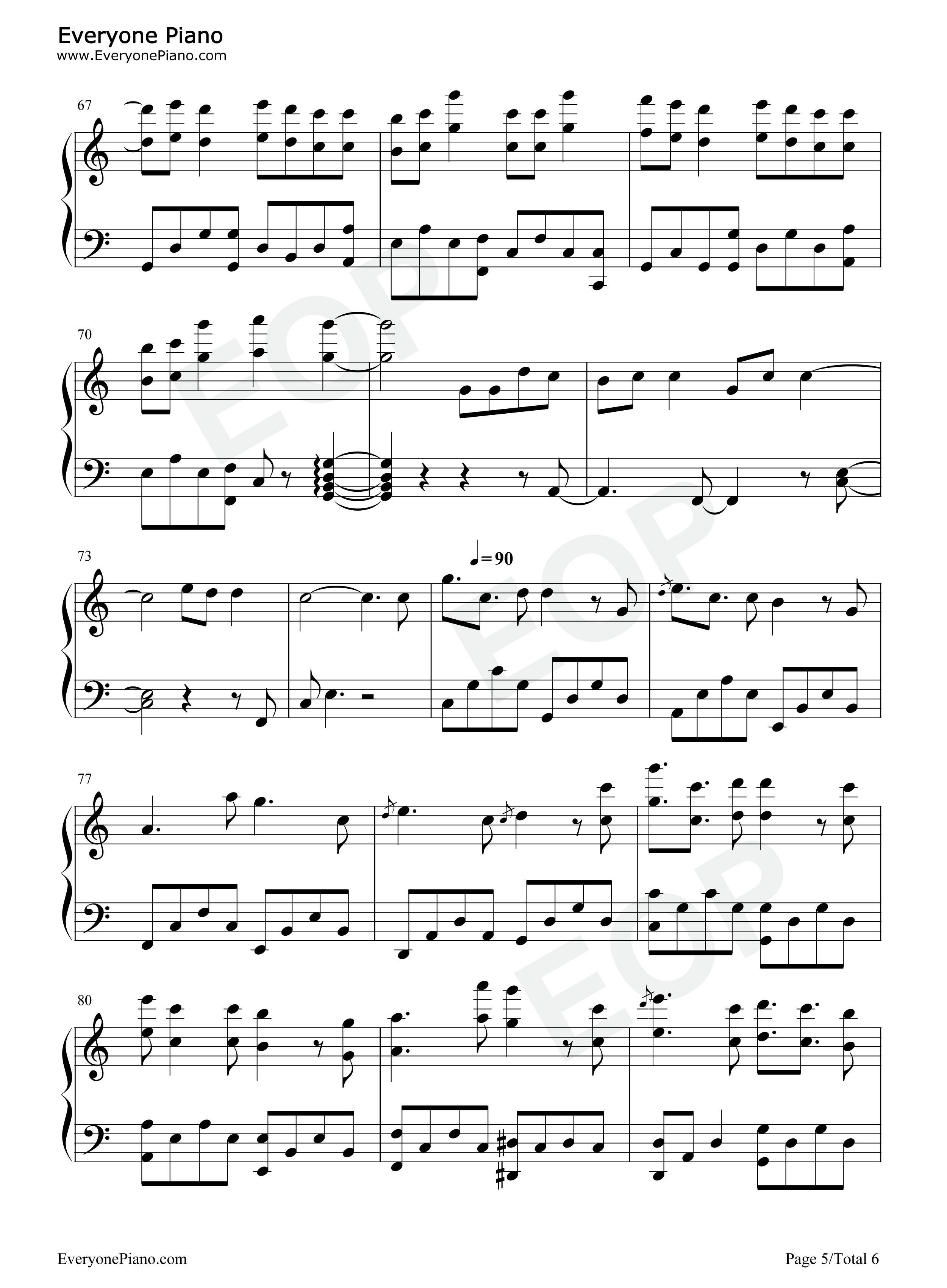 R1SE十首钢琴大串烧钢琴谱_R1SE