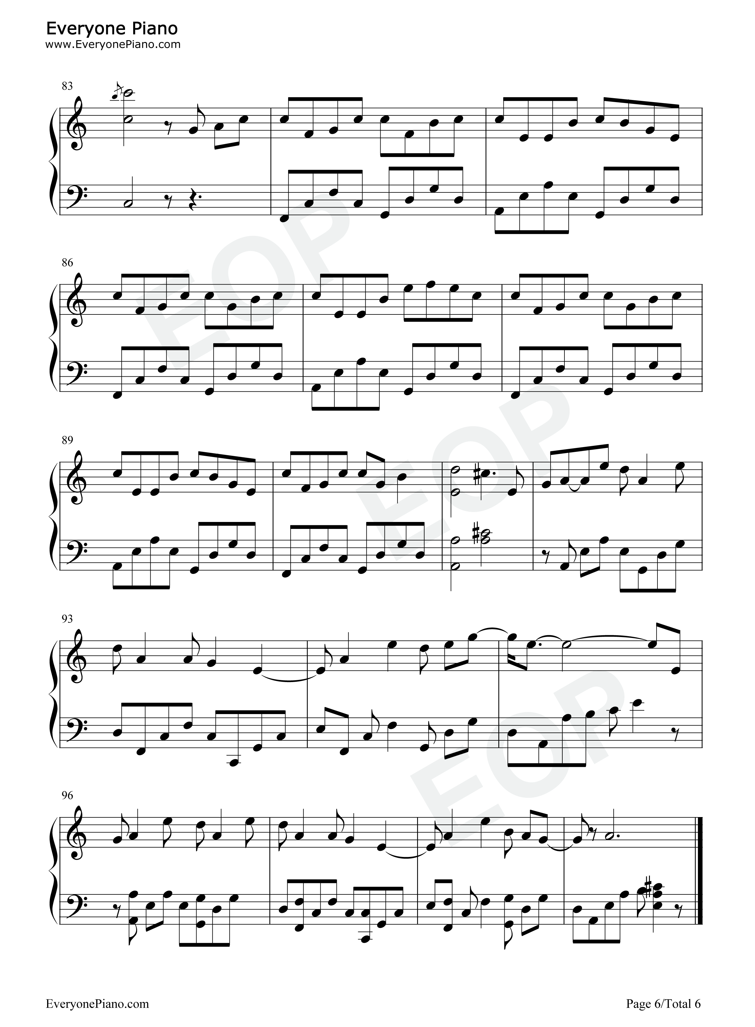 R1SE十首钢琴大串烧钢琴谱_R1SE