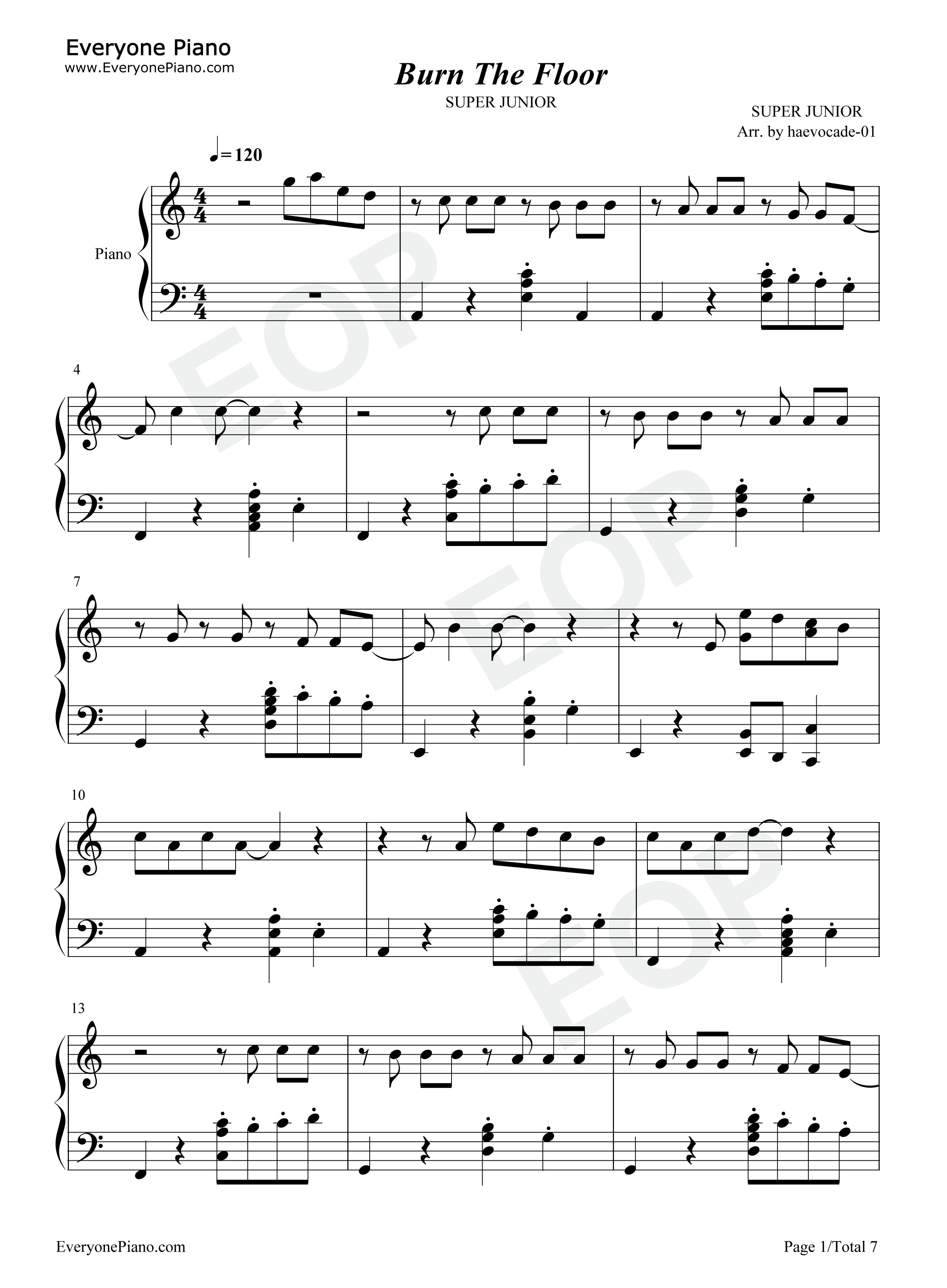 Burn_the_Floor钢琴谱_Super_Junior