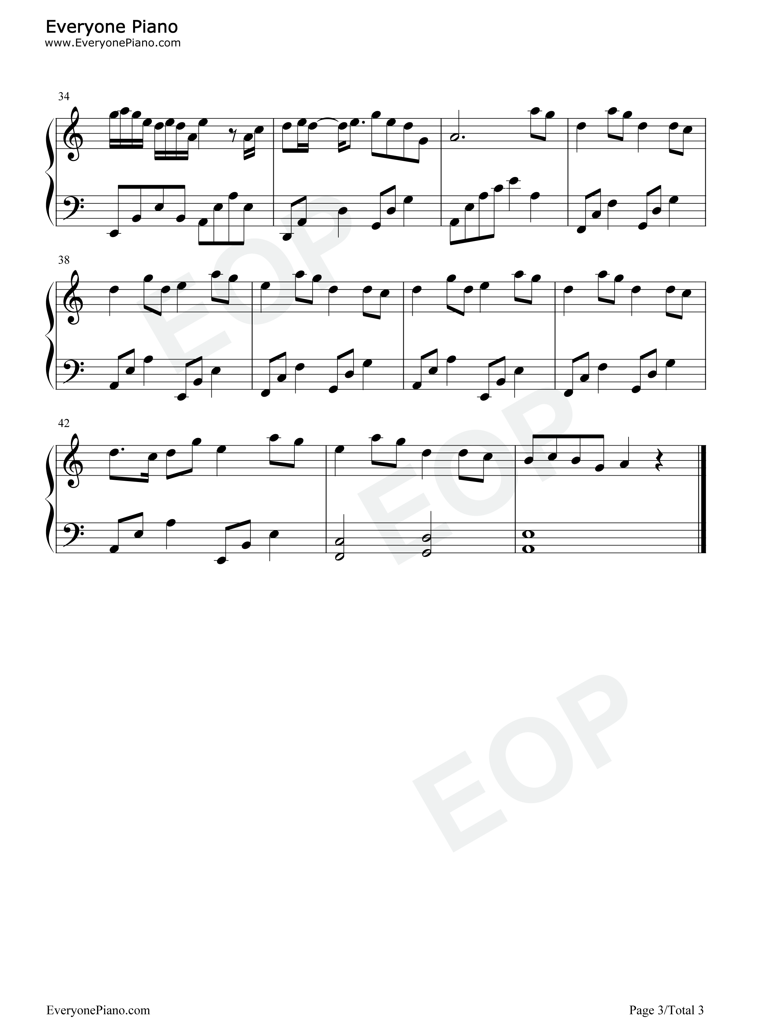 海底钢琴谱_一支榴莲