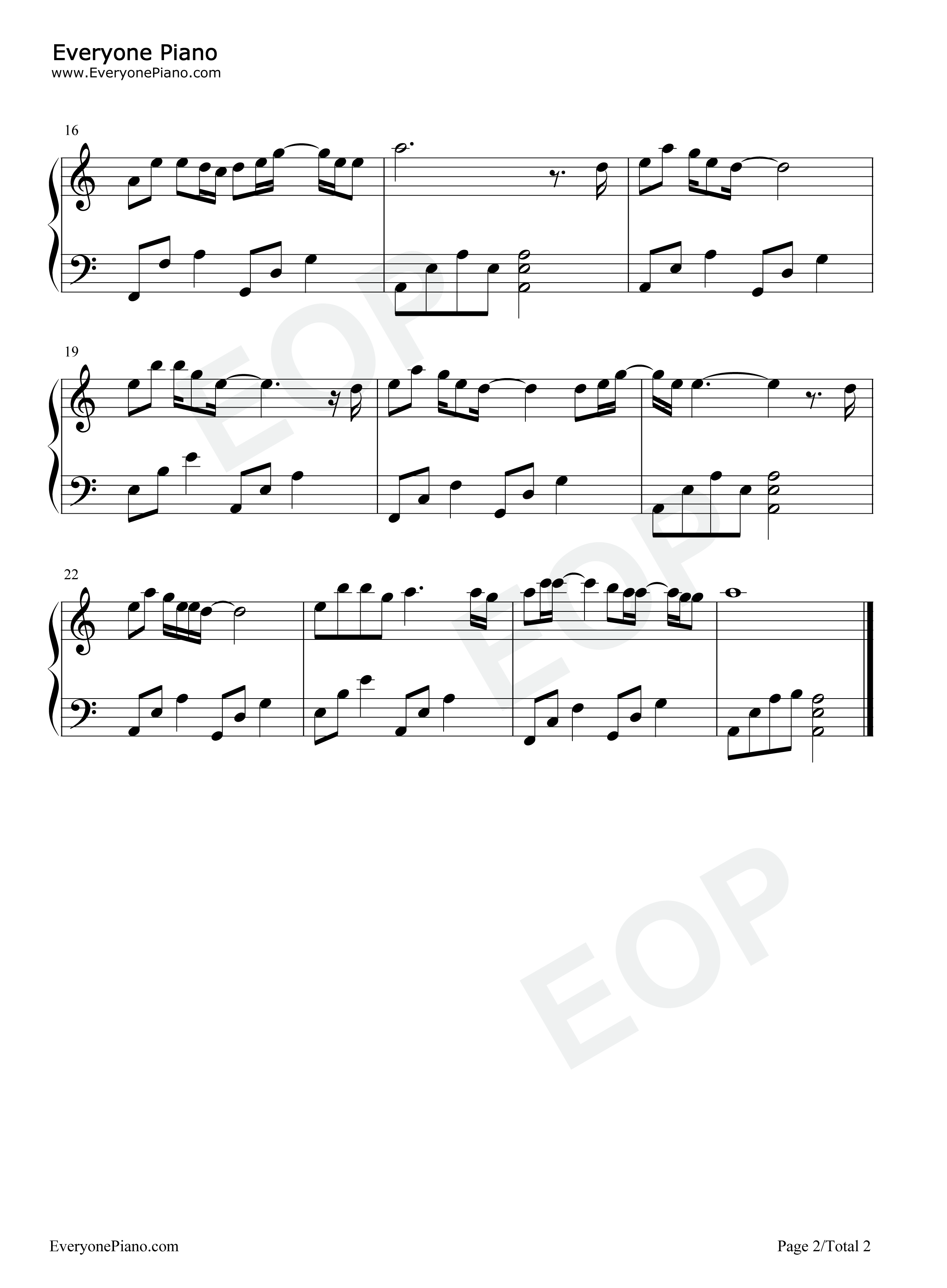 下辈子不一定还能遇见你钢琴谱_陈雅森