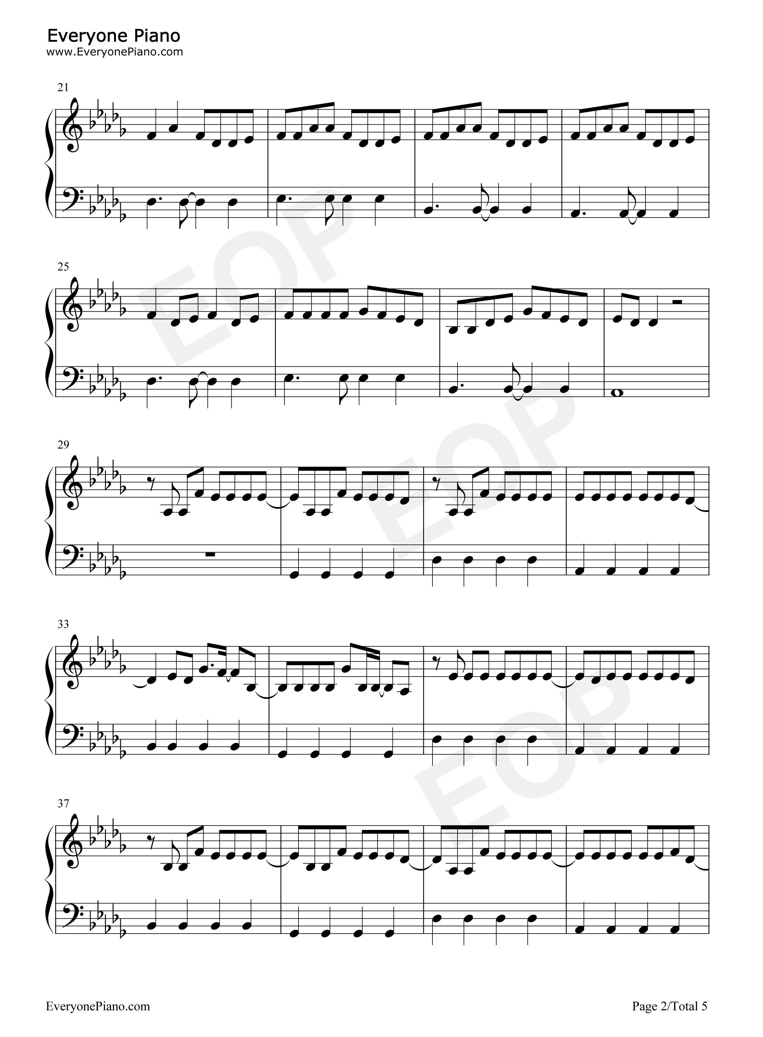 All_Your_Exes钢琴谱_Julia_Michaels