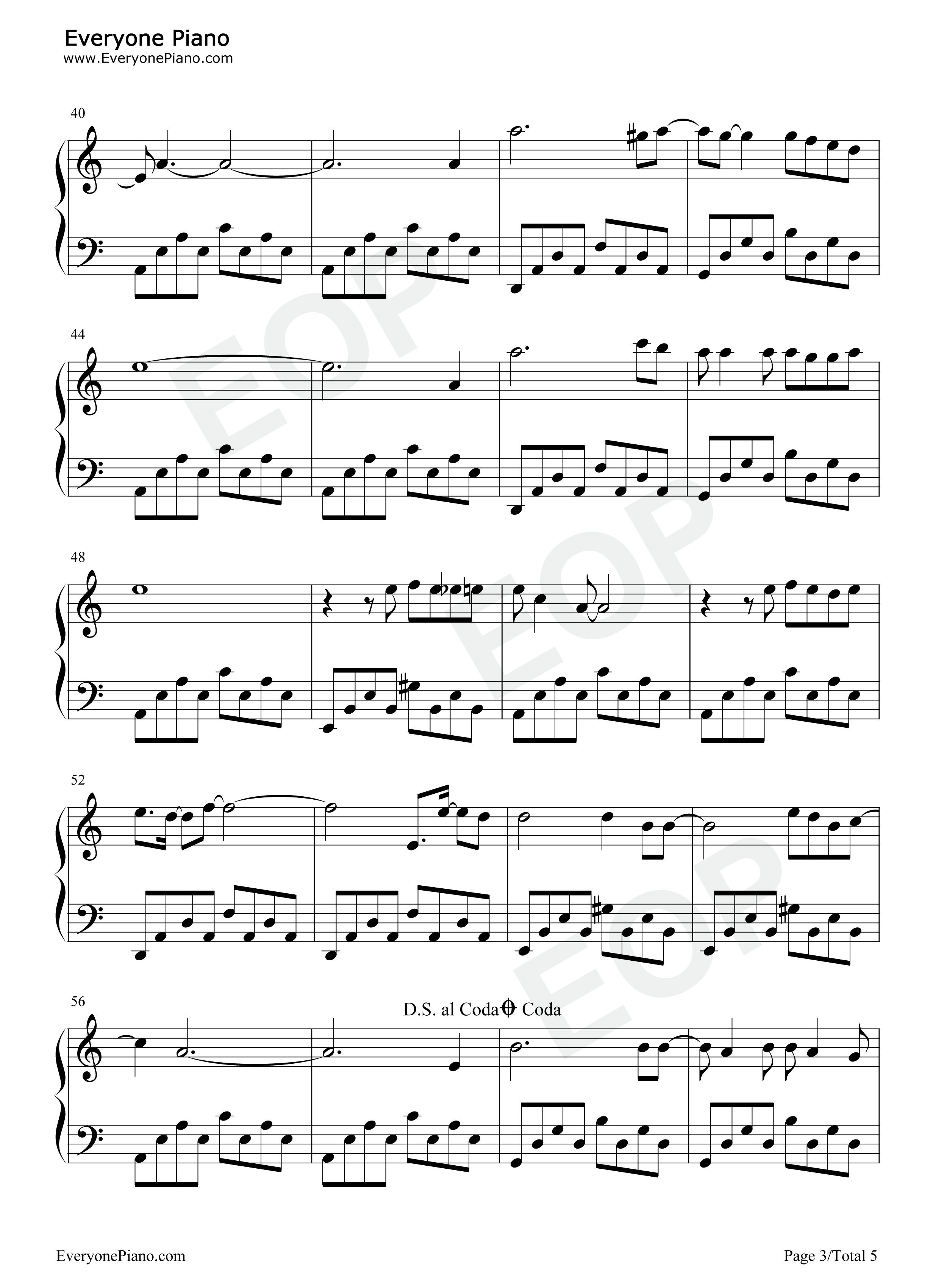 悬崖之上钢琴谱_周深