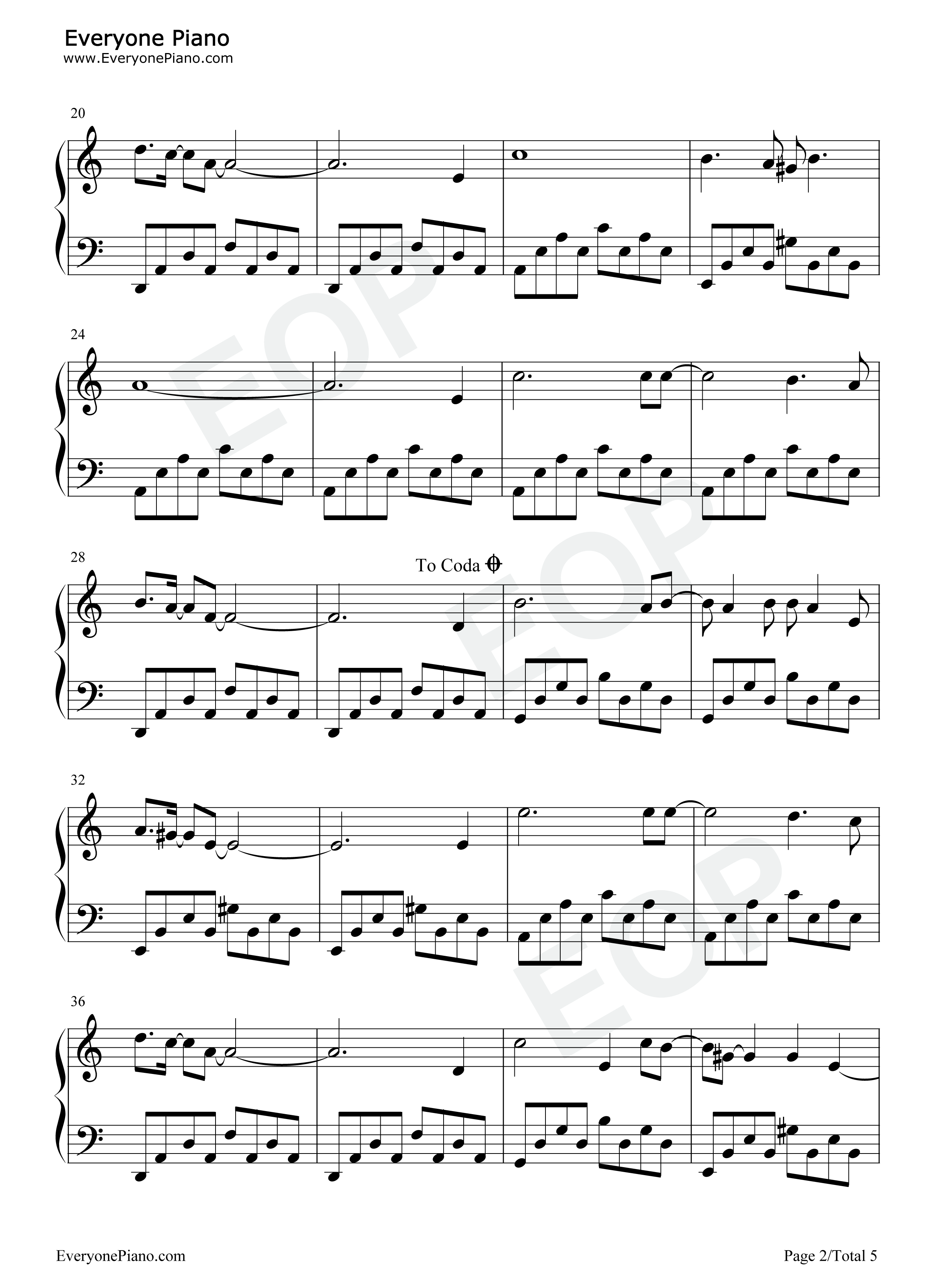 悬崖之上钢琴谱_周深